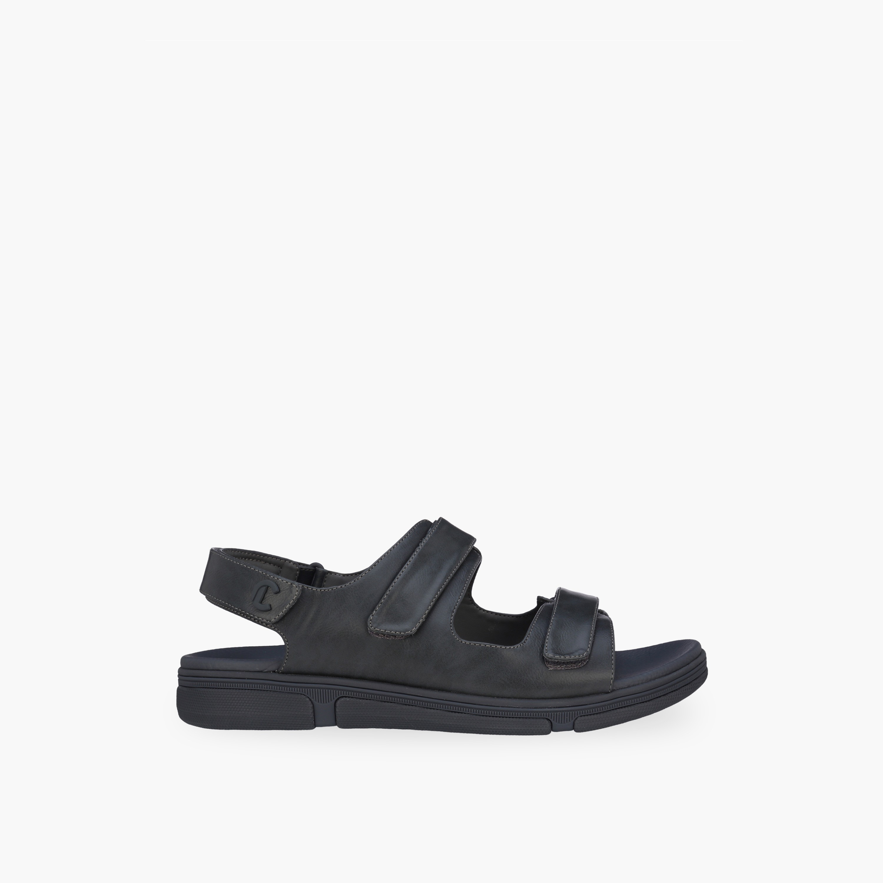 Le Confort Men Textured Hook & Loop Sandals-men-shoes-sandals-image-2