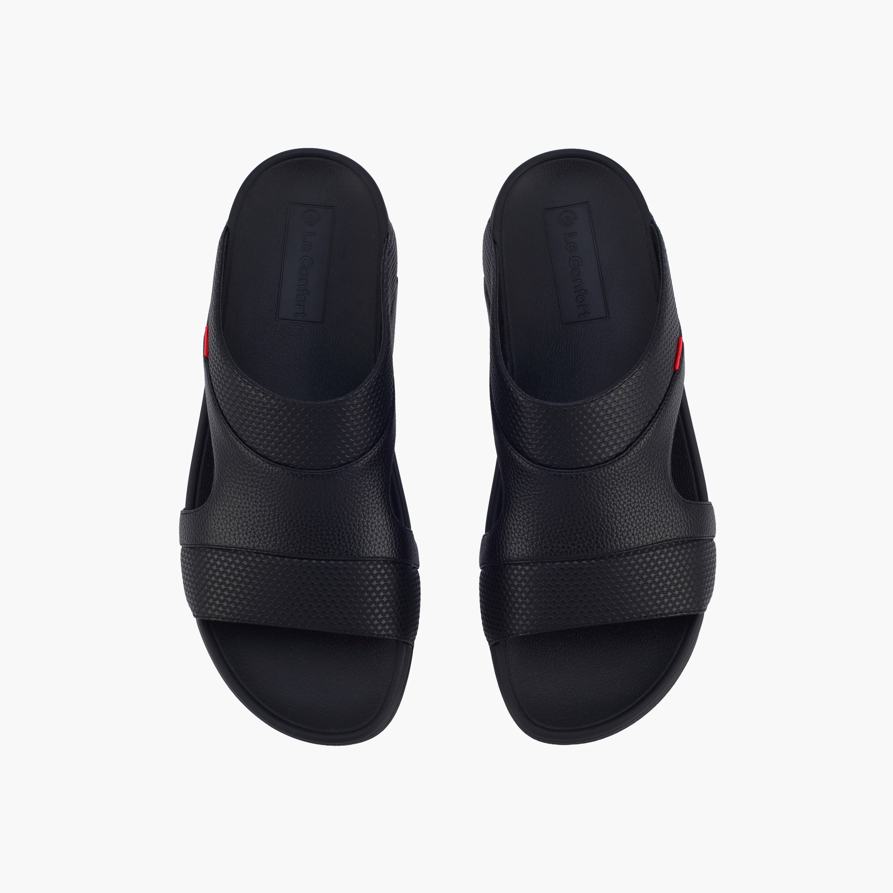 Le Confort Men Textured Slip-On Sandals-men-shoes-sandals-image-1