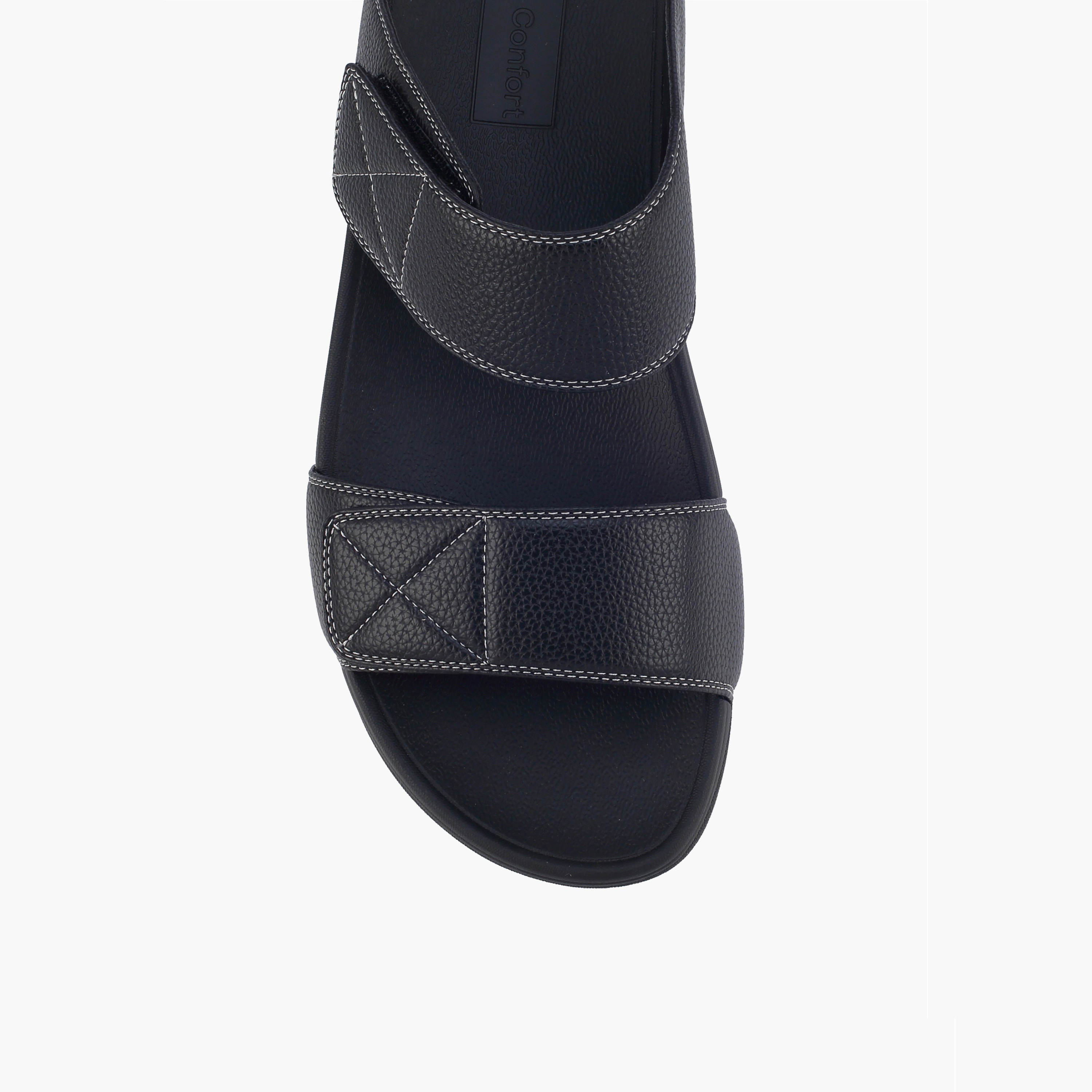 صندل بحزام مزدوج وشريط لاصق للرجال من لو كونفورت-men-shoes-sandals-image-3