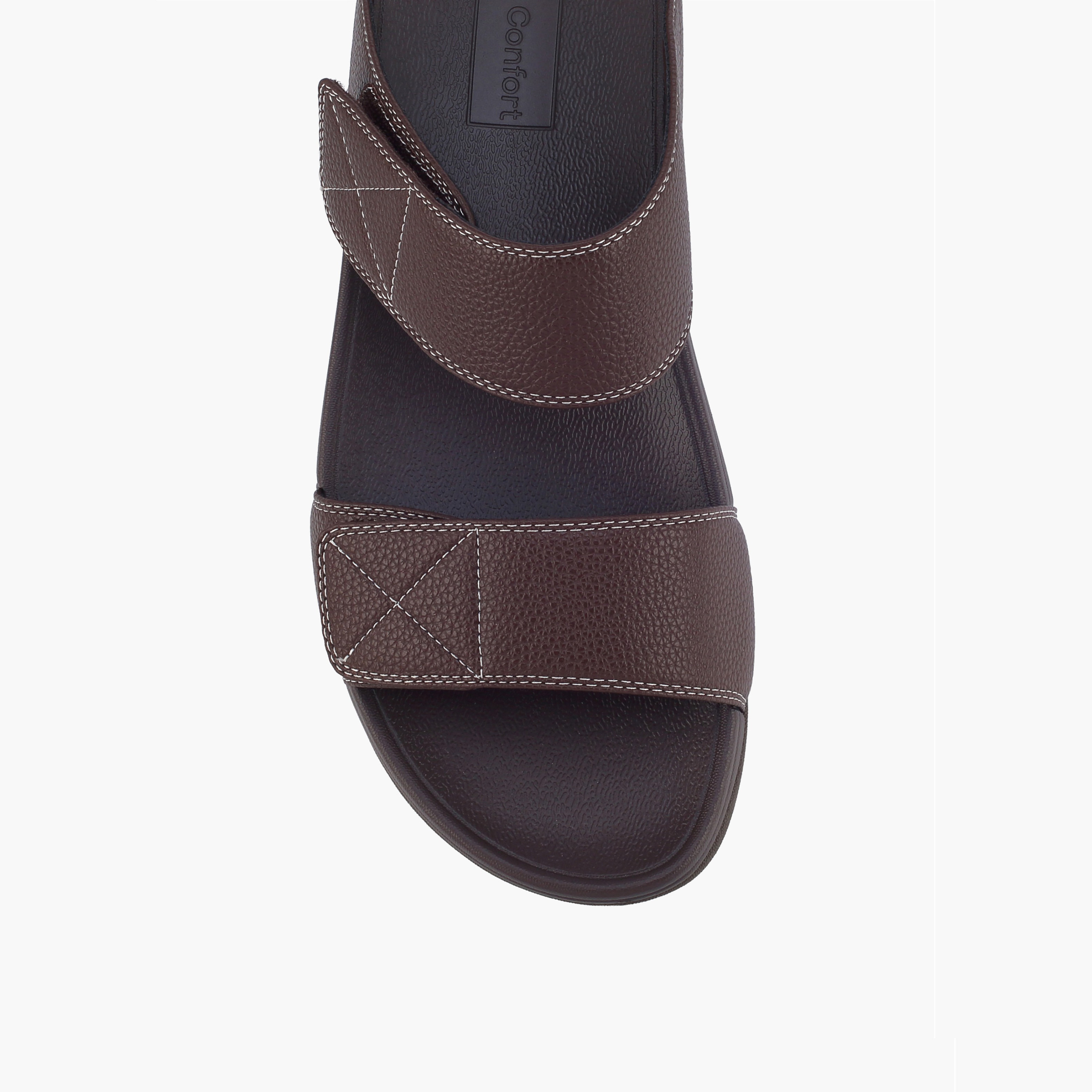 صندل بحزام مزدوج وشريط لاصق للرجال من لو كونفورت-men-shoes-sandals-image-3