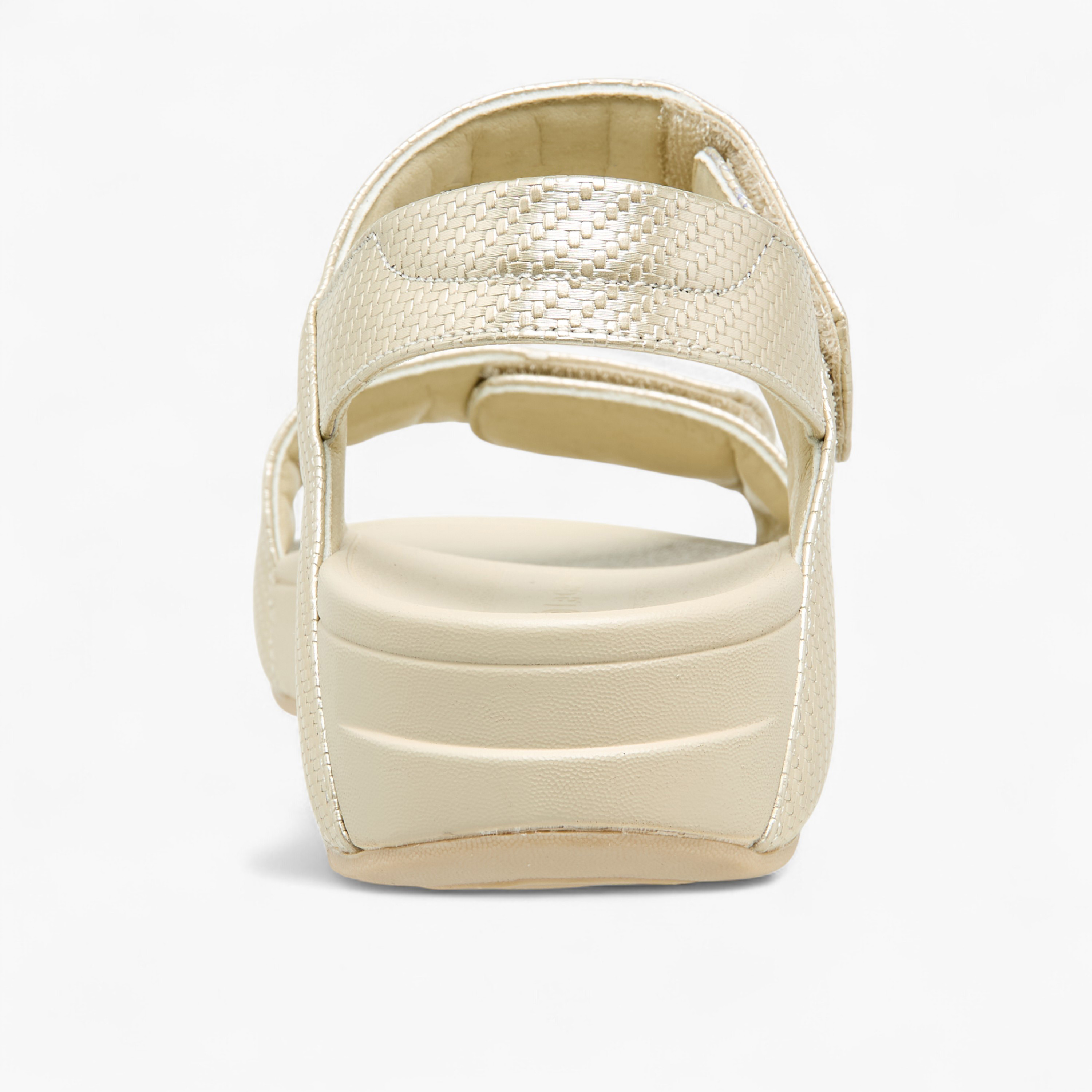 صندل بارز الملمس بحزام وشريط إغلاق لاصق من لو كونفورت-women-shoes-sandals-heeled-image-5