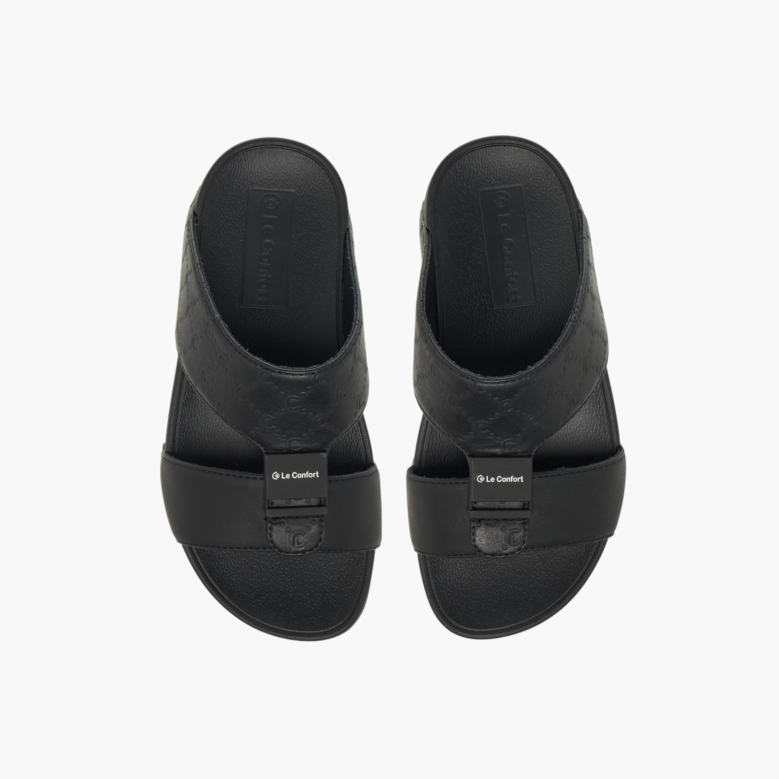 Le Confort Boys Monogram Embossed Arabic Sandals-boys-shoes-sandals-image-1