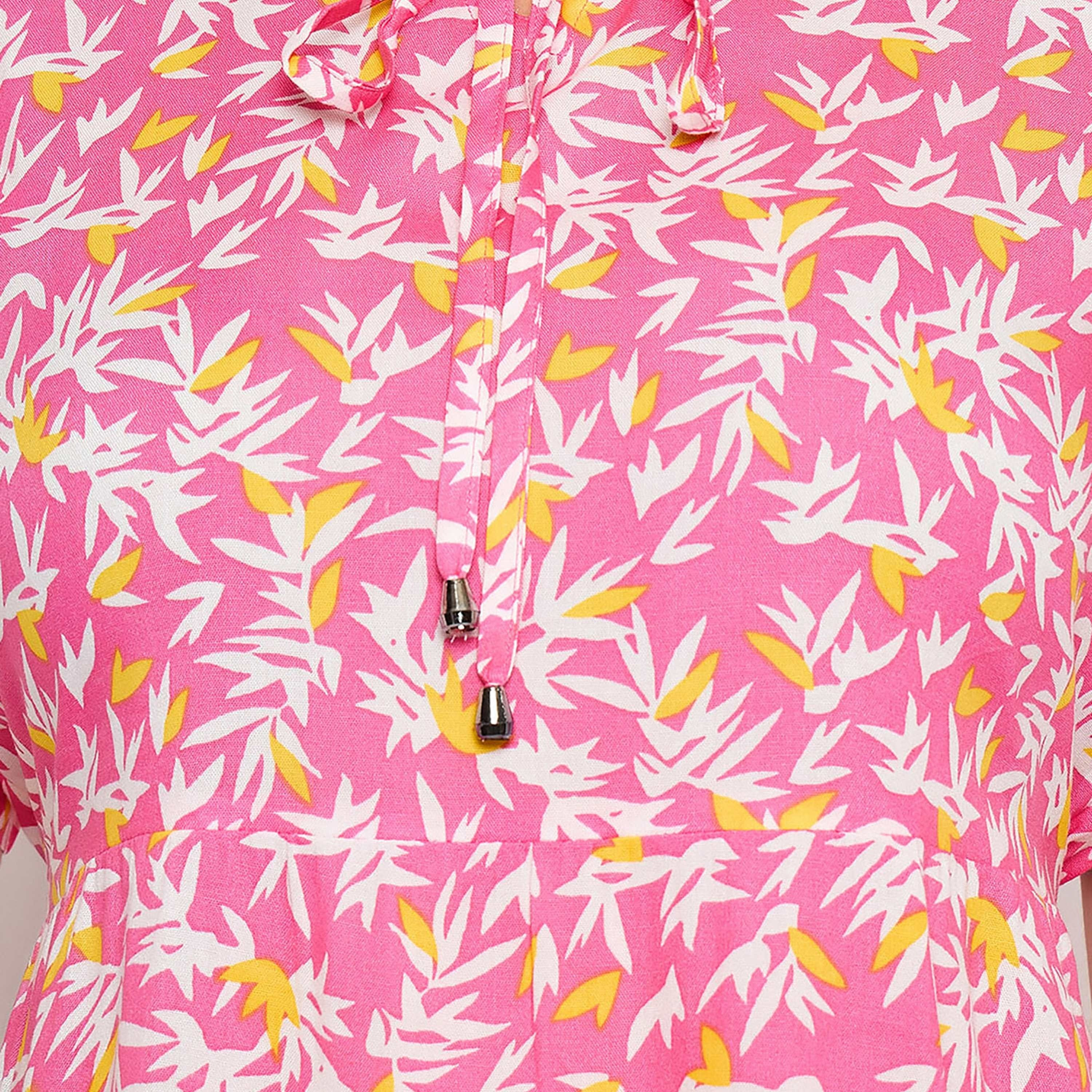 Clovia Floral Printed Women's Top & Pyjama Set in Light Pink - Rayon-women-clothing-nightwear-pyjamas-longsets-image-6