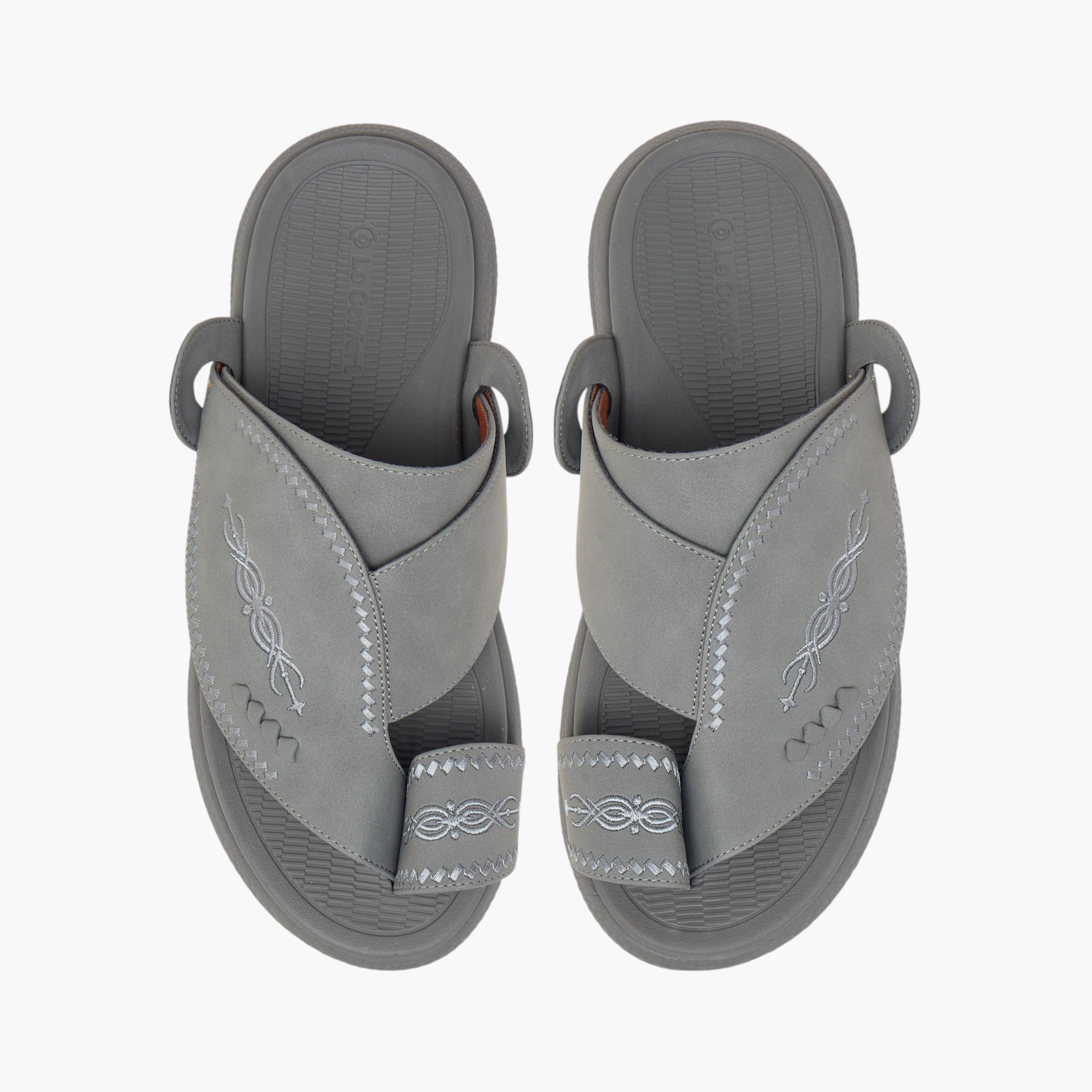 Le Confort Embroidered Slip-On Arabic Comfort Sandals-men-shoes-sandals-image-1