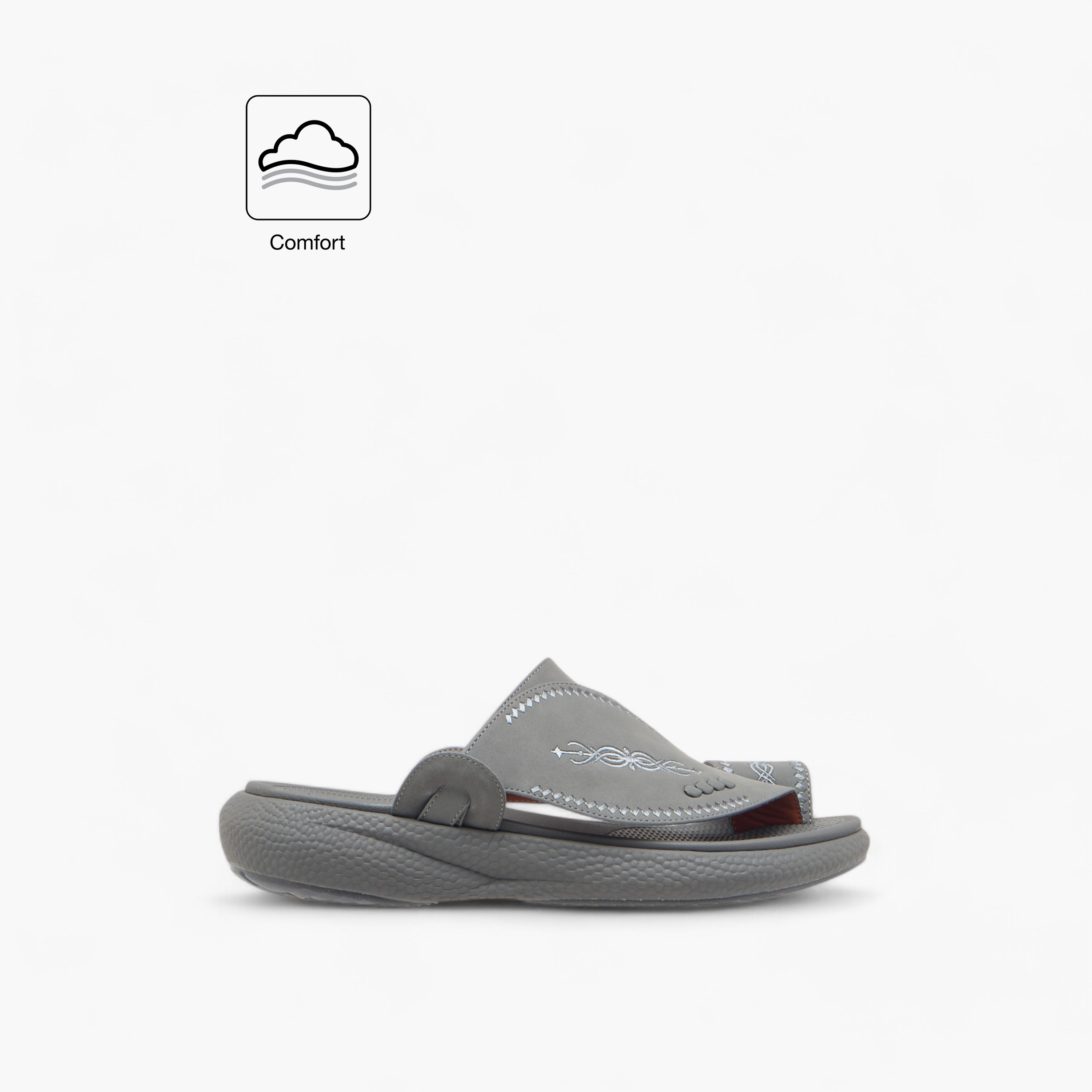 Le Confort Embroidered Slip-On Arabic Comfort Sandals-men-shoes-sandals-image-2