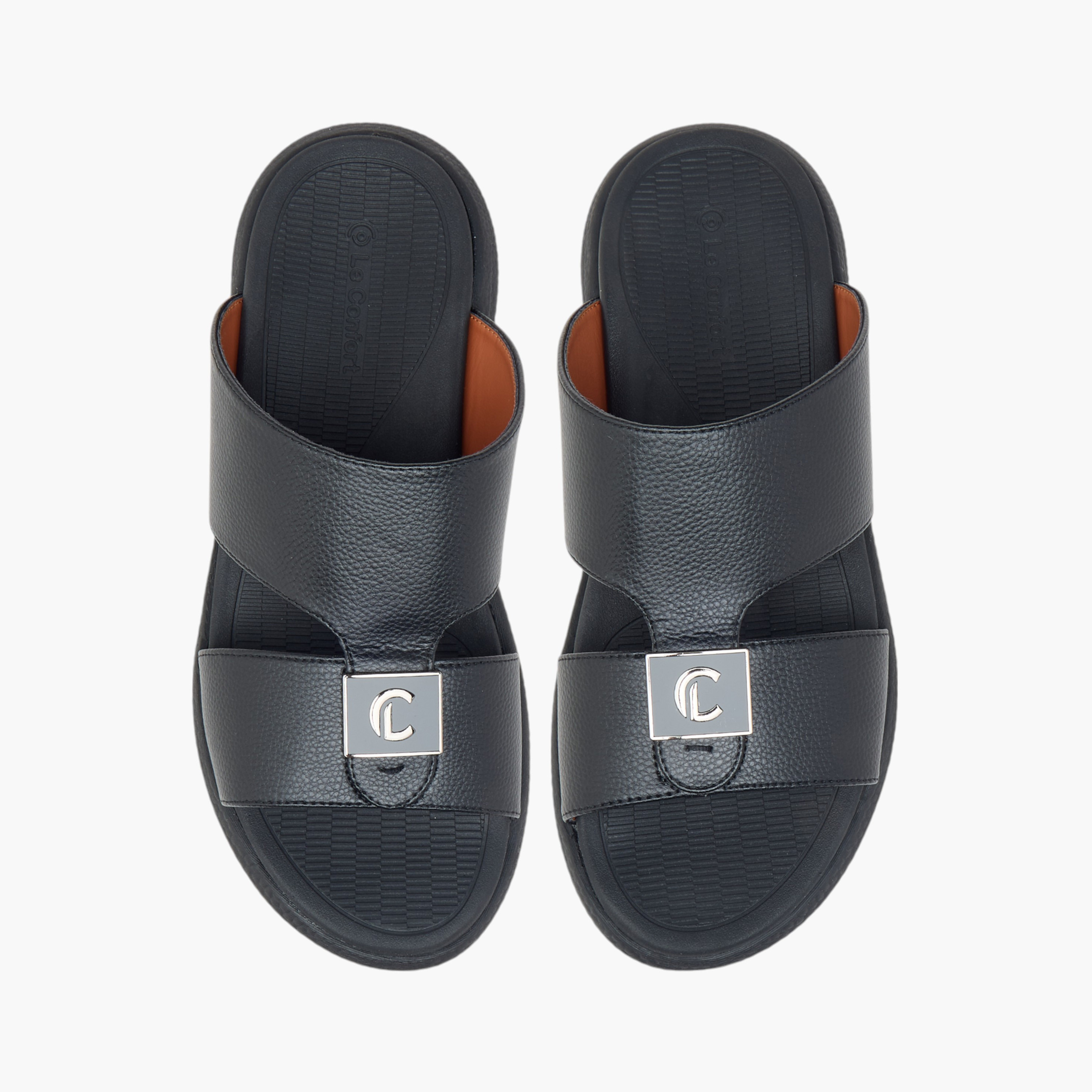 Le Confort Cutout Detail Slip-On Arabic Comfort Sandals-men-shoes-sandals-image-1