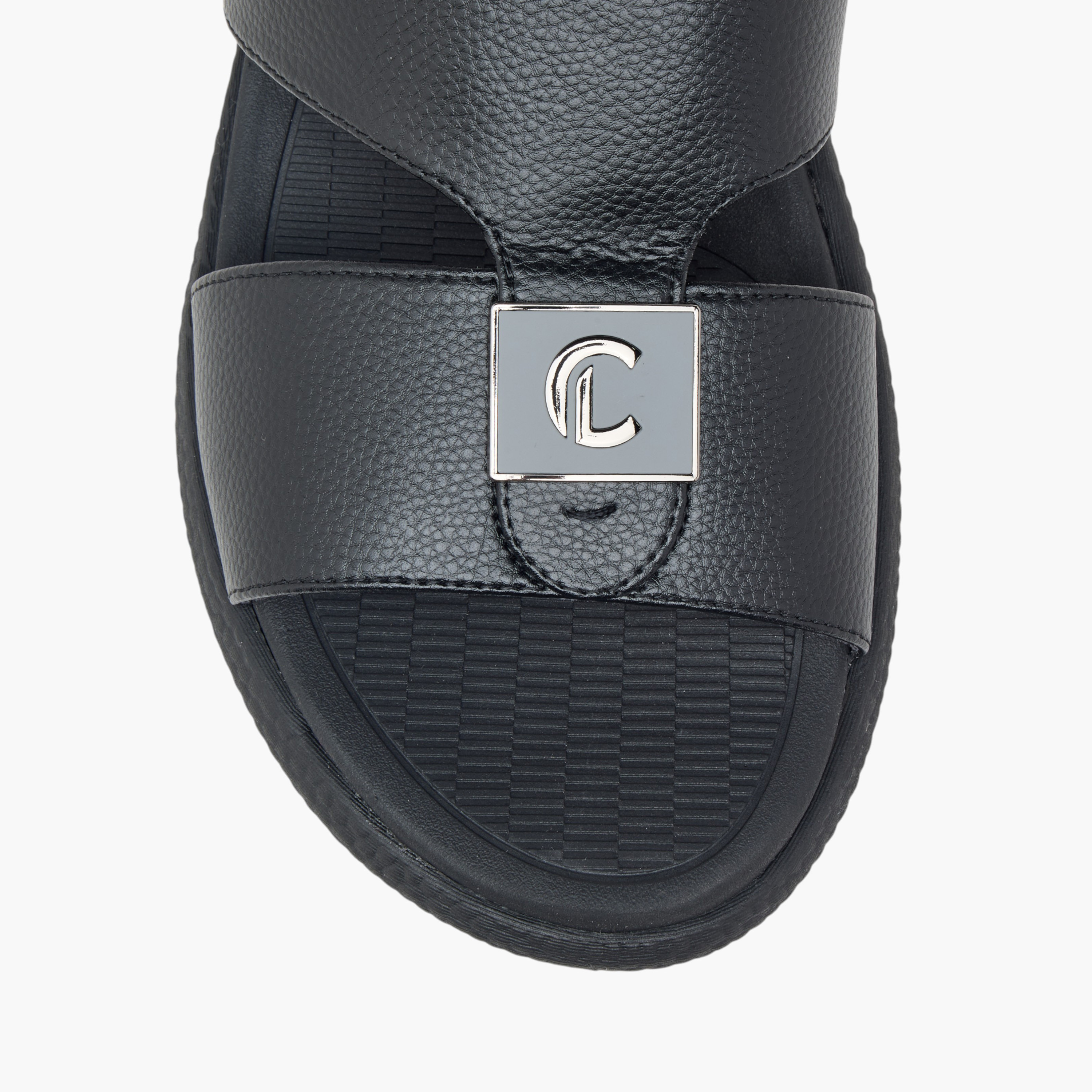 Le Confort Cutout Detail Slip-On Arabic Comfort Sandals-men-shoes-sandals-image-3