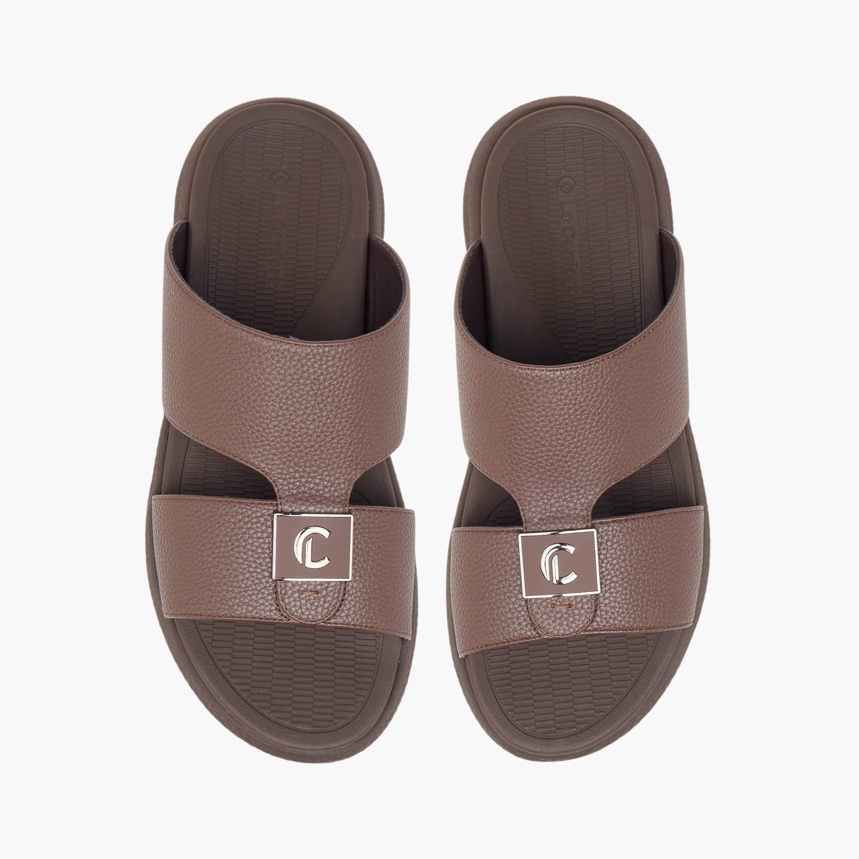 Le Confort Cutout Detail Slip-On Arabic Comfort Sandals-men-shoes-sandals-image-1
