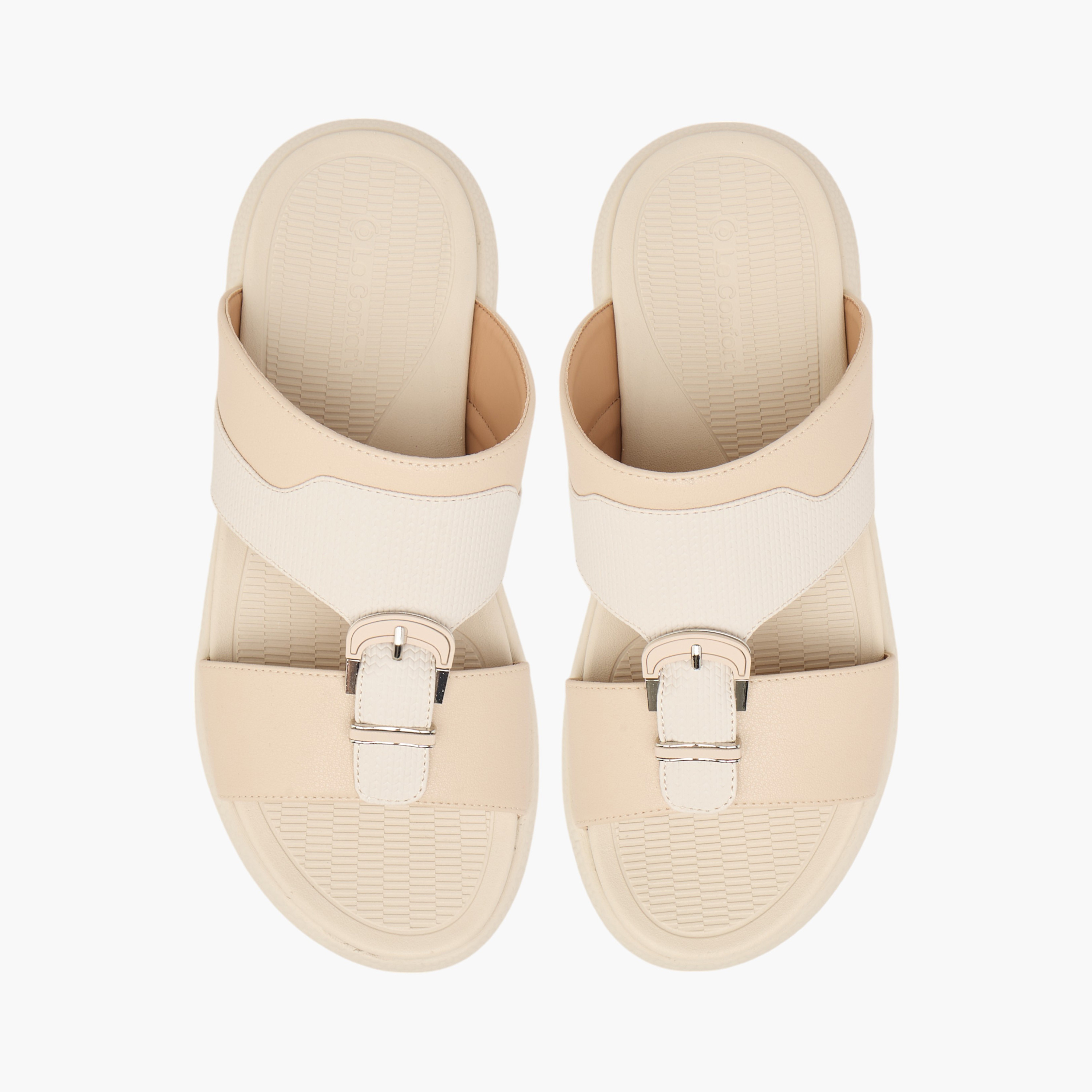 Le Confort Buckle Accent Slip-On Arabic Comfort Sandals-men-shoes-sandals-image-1