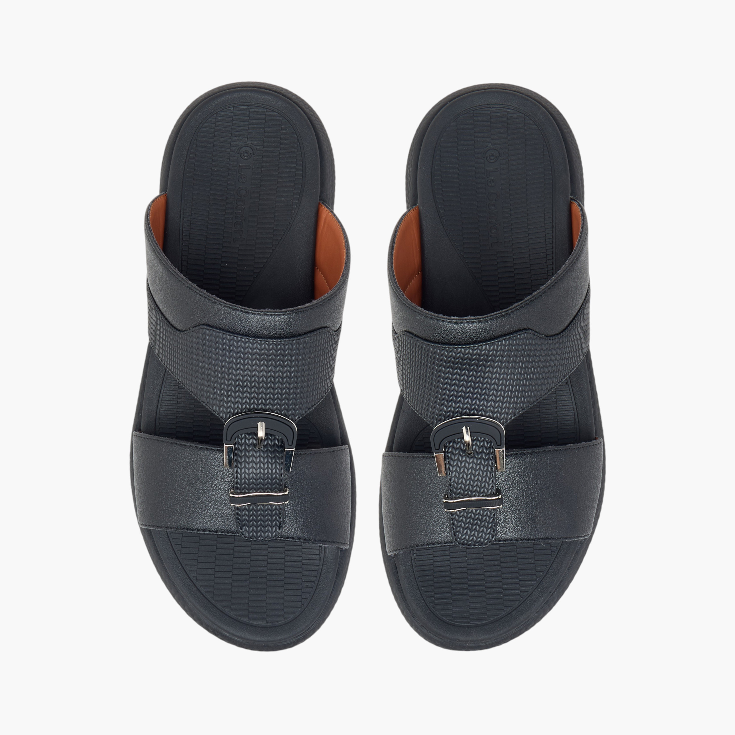 صندل عربي مريح سهل الارتداء بزينة إبزيم من لو كونفورت-men-shoes-sandals-image-1