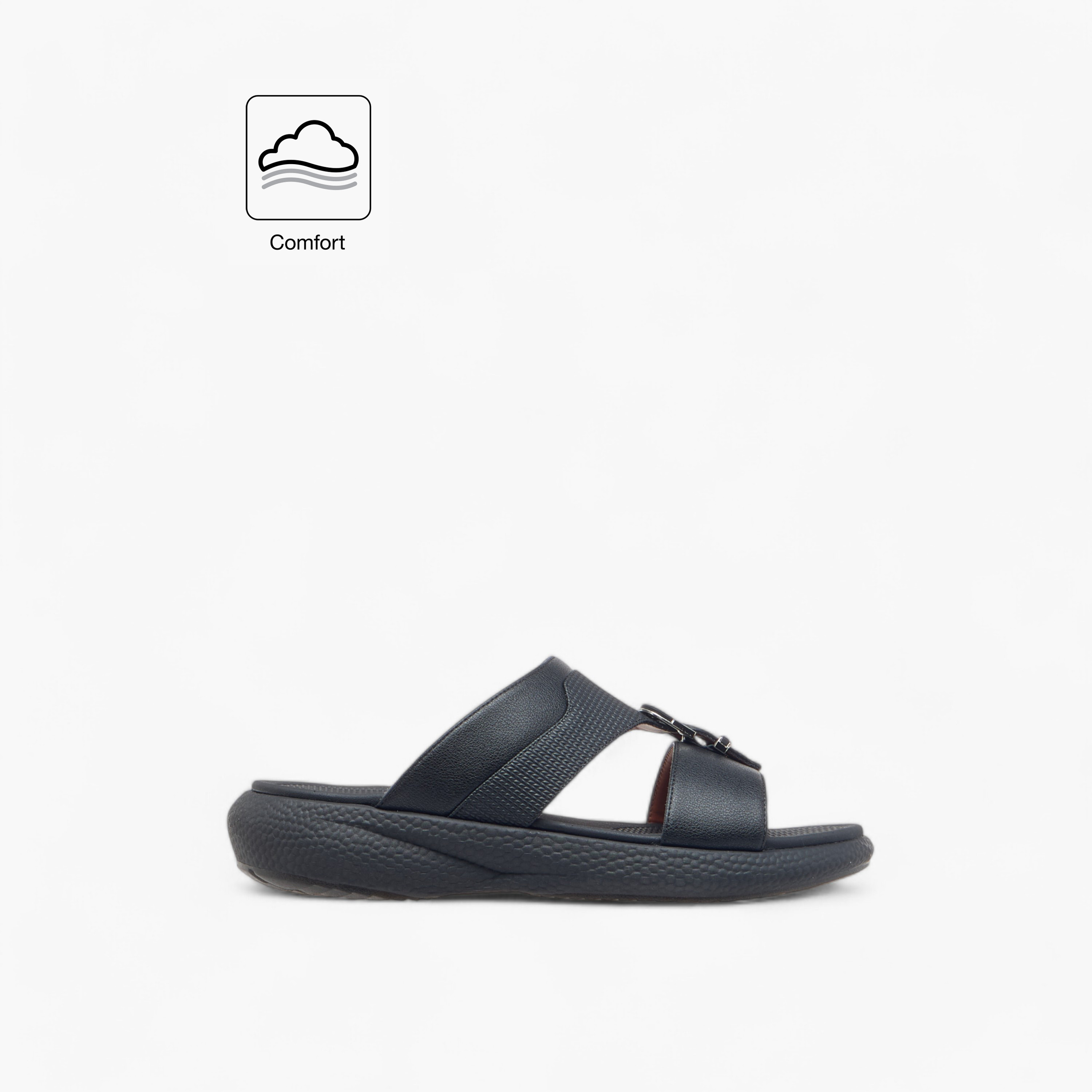 صندل عربي مريح سهل الارتداء بزينة إبزيم من لو كونفورت-men-shoes-sandals-image-2