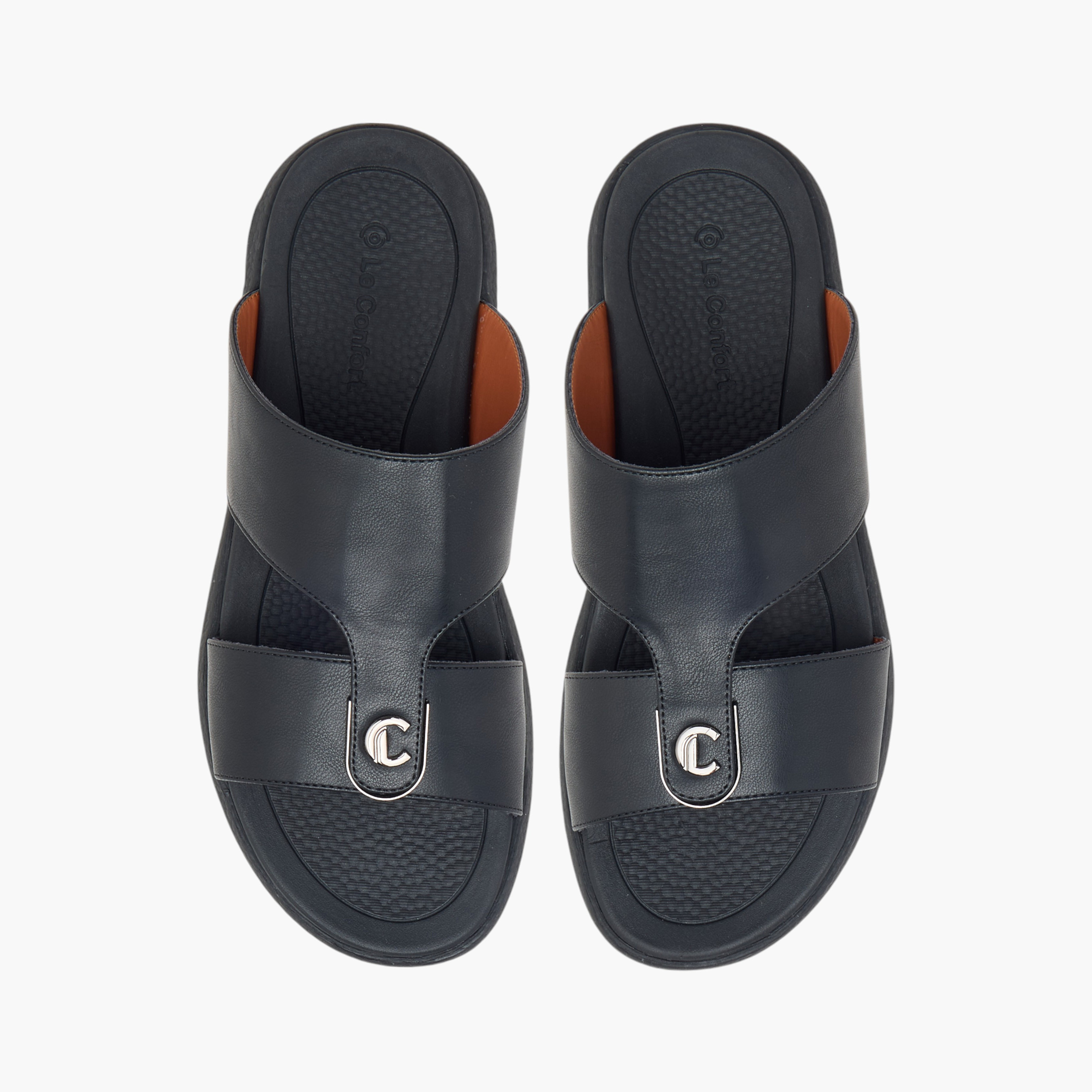 Le Confort Cutout Detail Slip-On Arabic Comfort Sandals-men-shoes-sandals-image-1