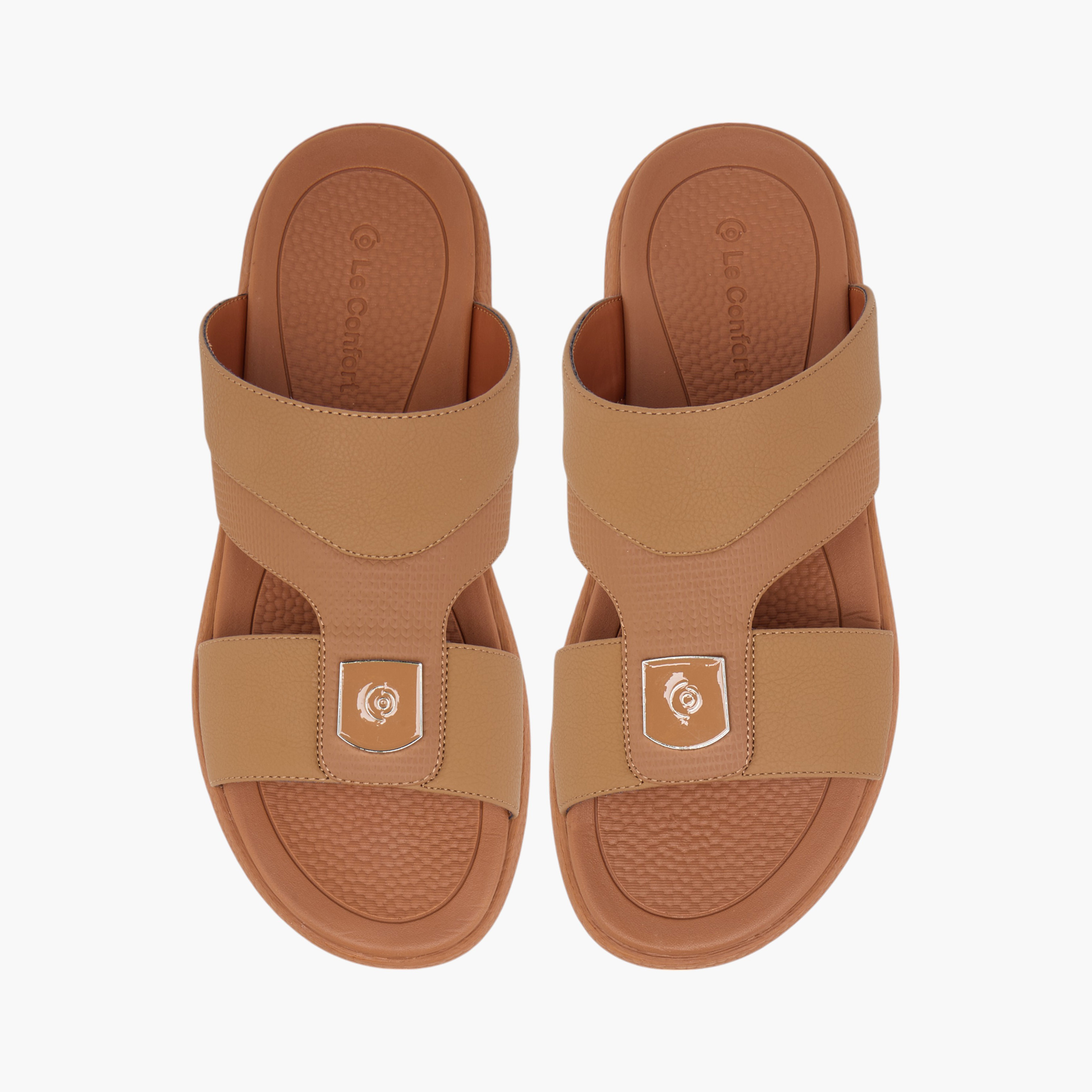 Le Confort Cutout Detail Slip-On Arabic Comfort Sandals-men-shoes-sandals-image-6