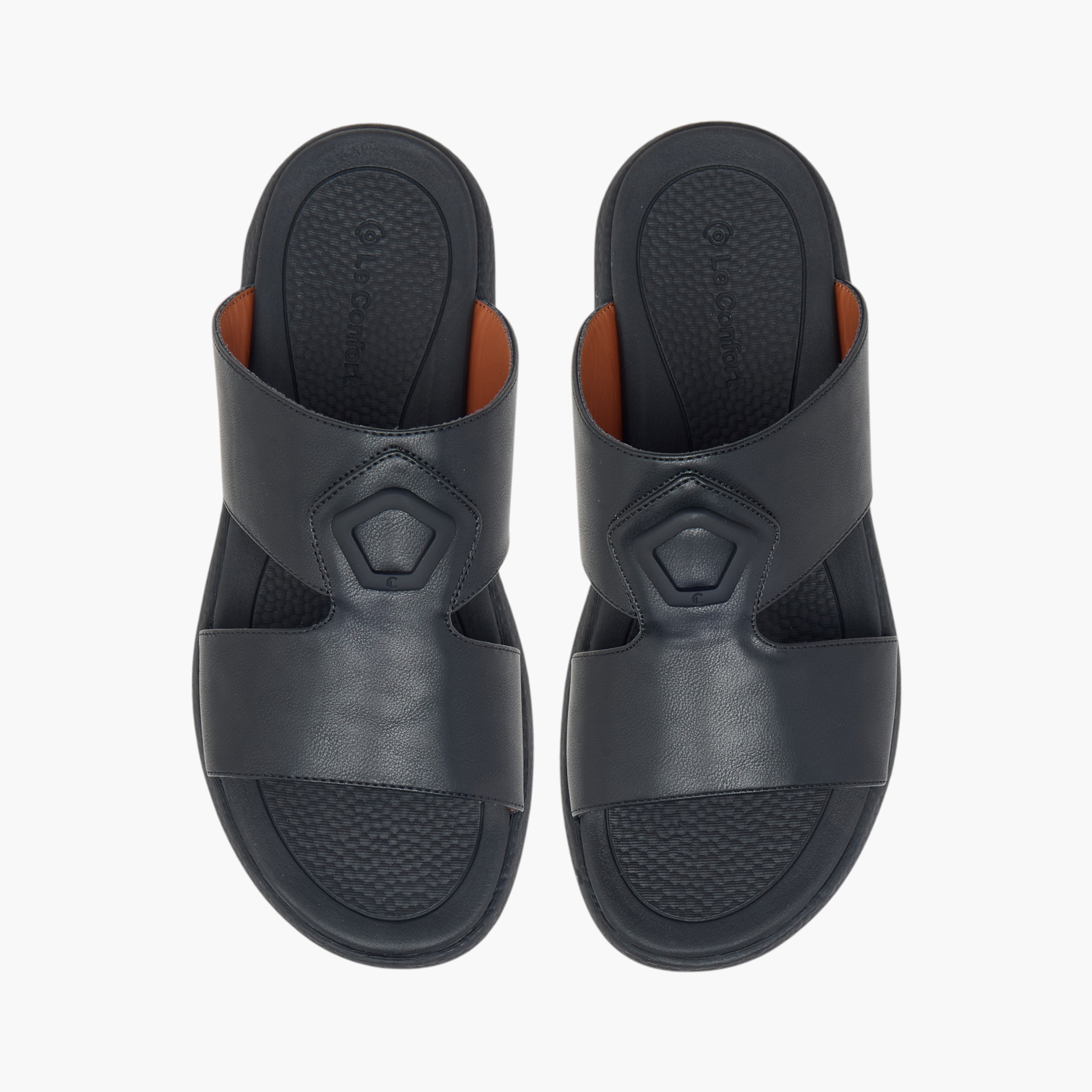 Le Confort Cutout Detail Slip-On Arabic Comfort Sandals-men-shoes-sandals-image-1