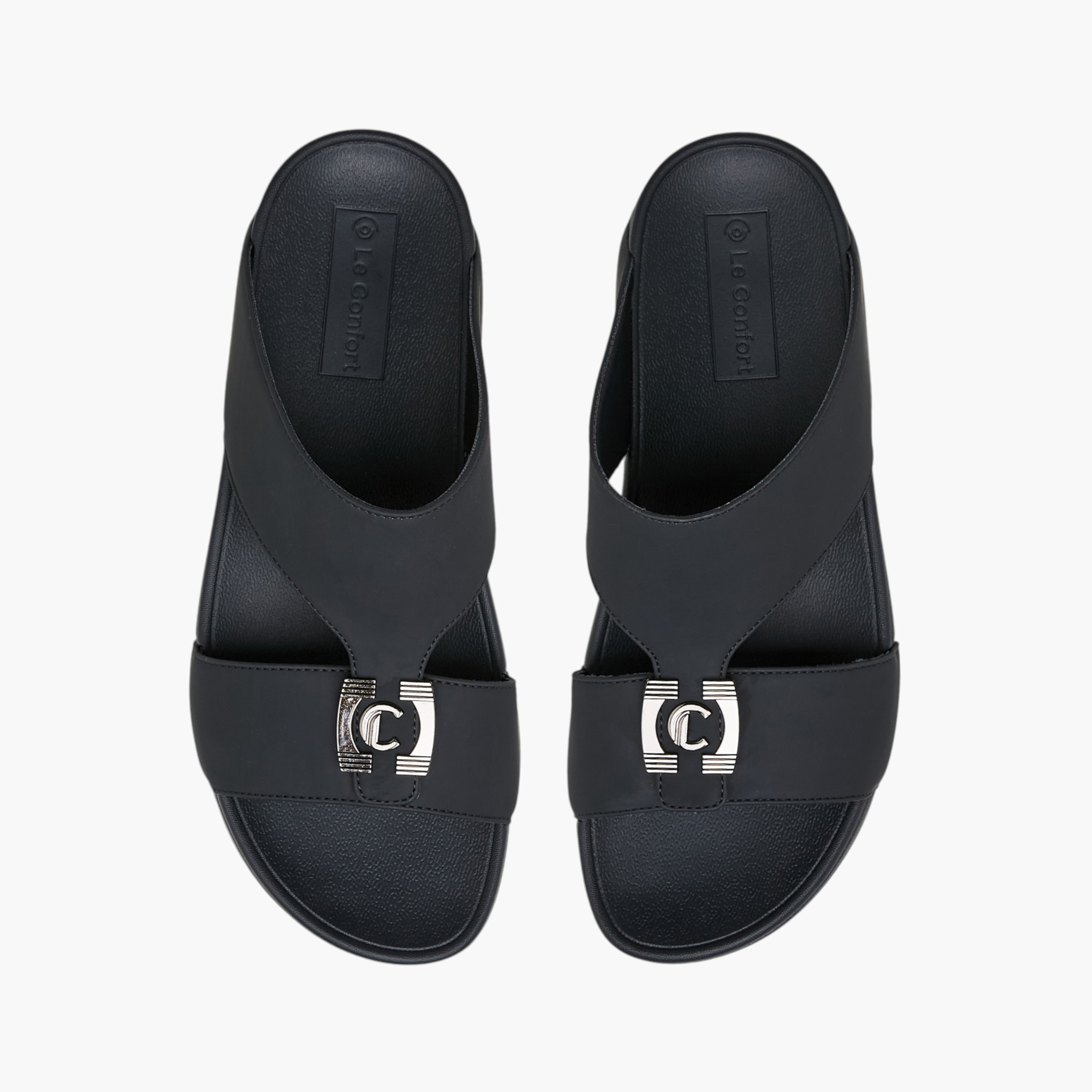 صندل مريح سهل الارتداء بزينة معدنية من لو كونفورت-men-shoes-sandals-image-7