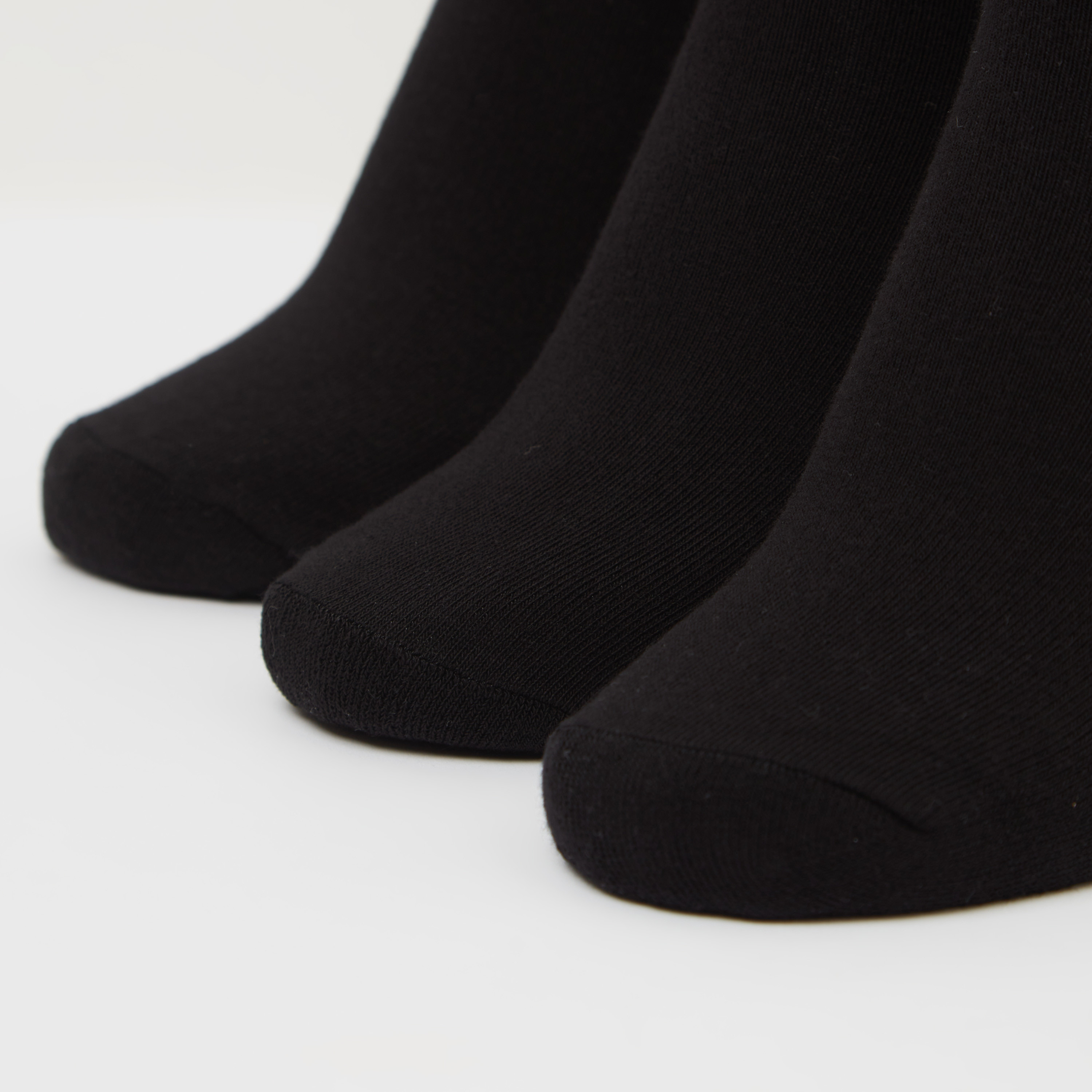 Solid Ankle Length Socks - Set of 3-women-socksandstockings-image-2