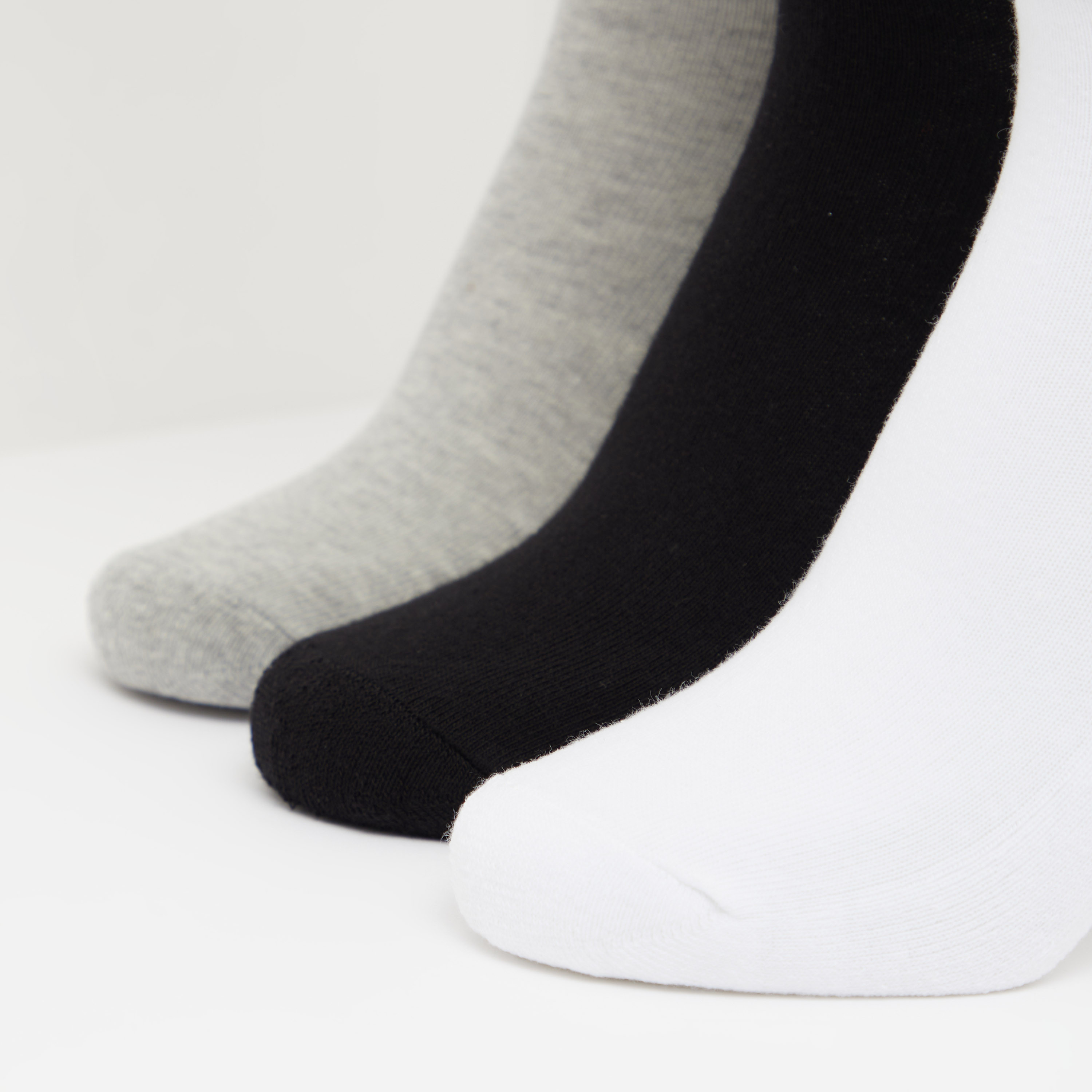 Solid Ankle Length Socks - Set of 3-women-socksandstockings-image-10