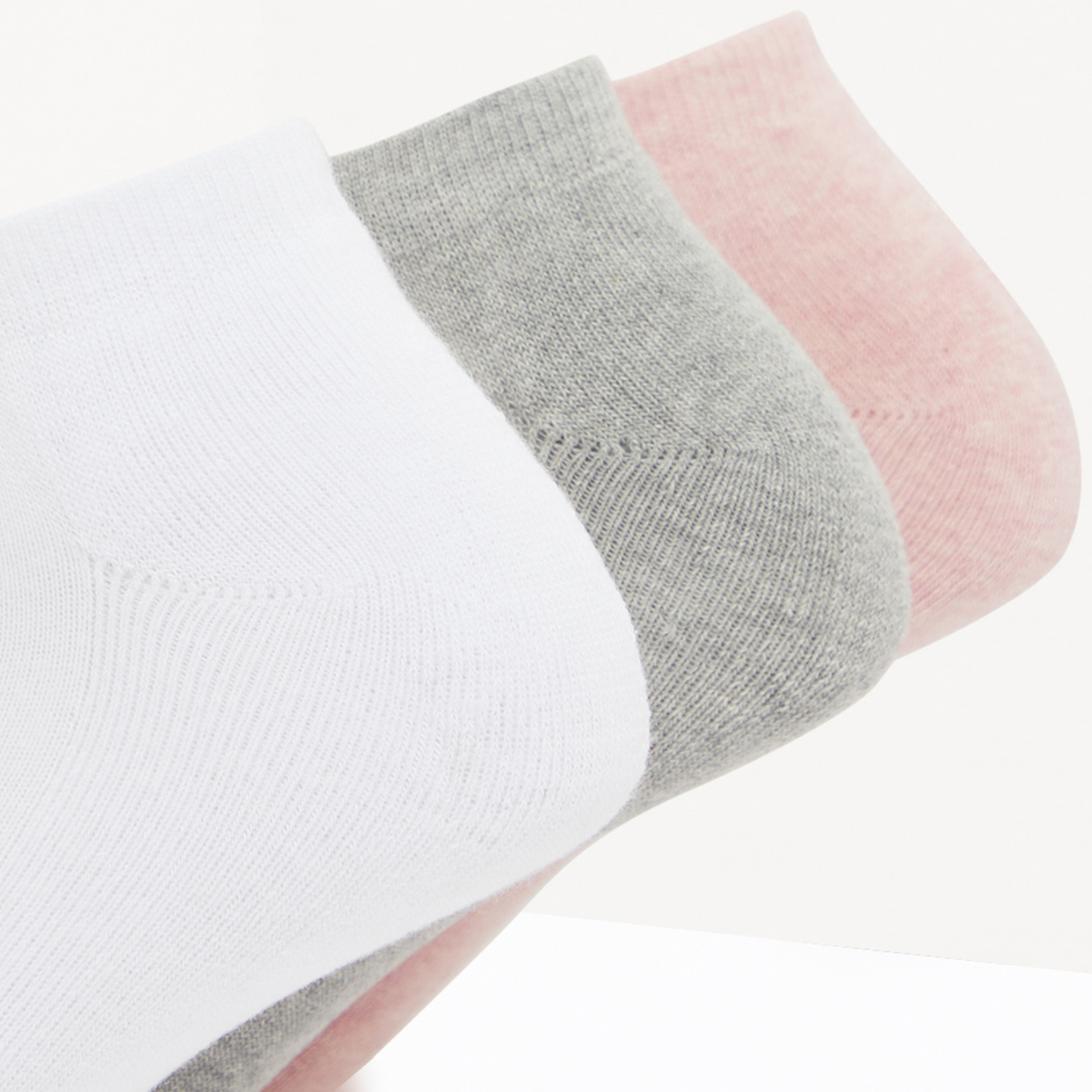 جوارب سادة بطول الكاحل - طقم من 3 أزواج-women-socksandstockings-image-4