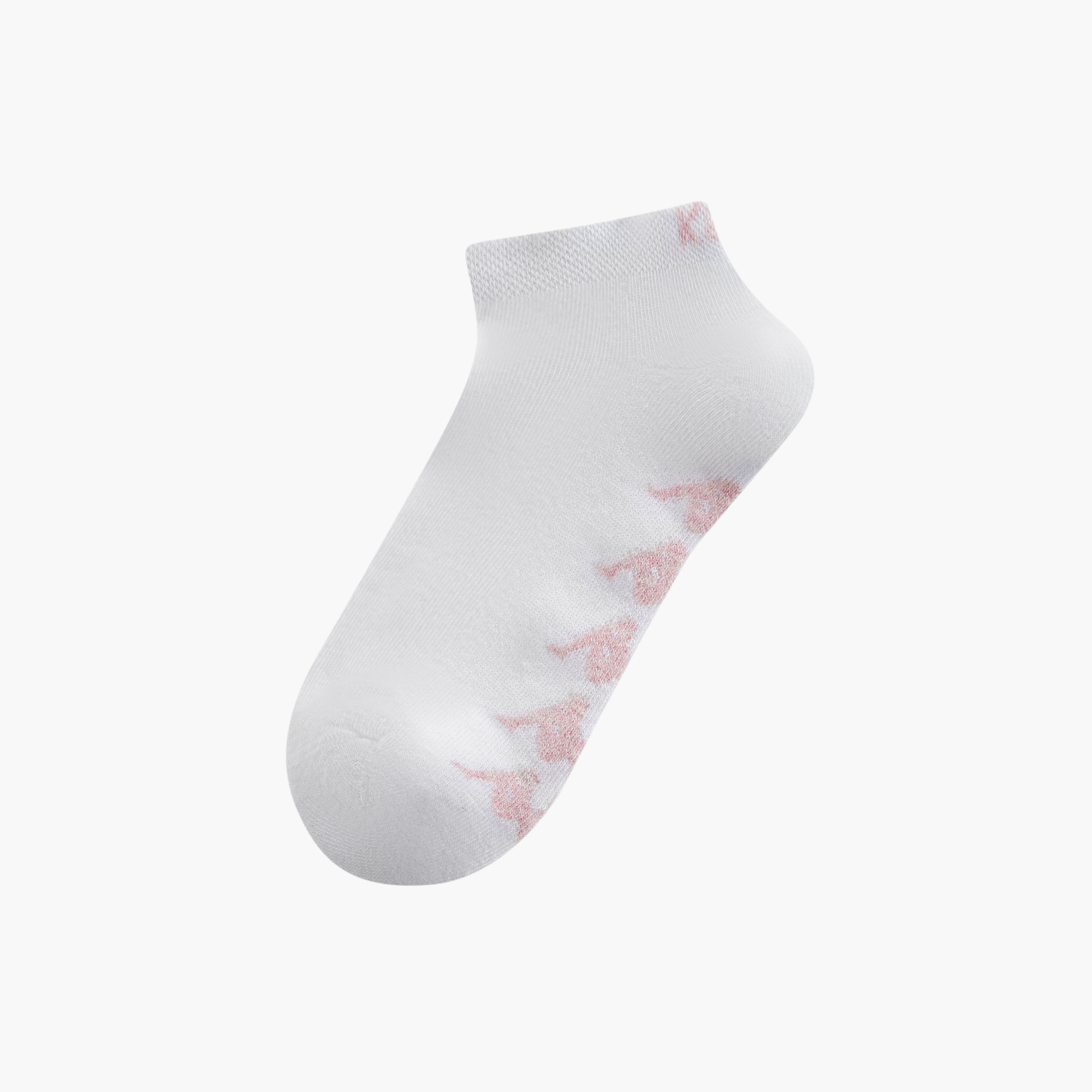 طقم جوارب رياضية موسّدة 3 أزواج بطول الكاحل وطبعات من كابا-women-socksandstockings-image-2