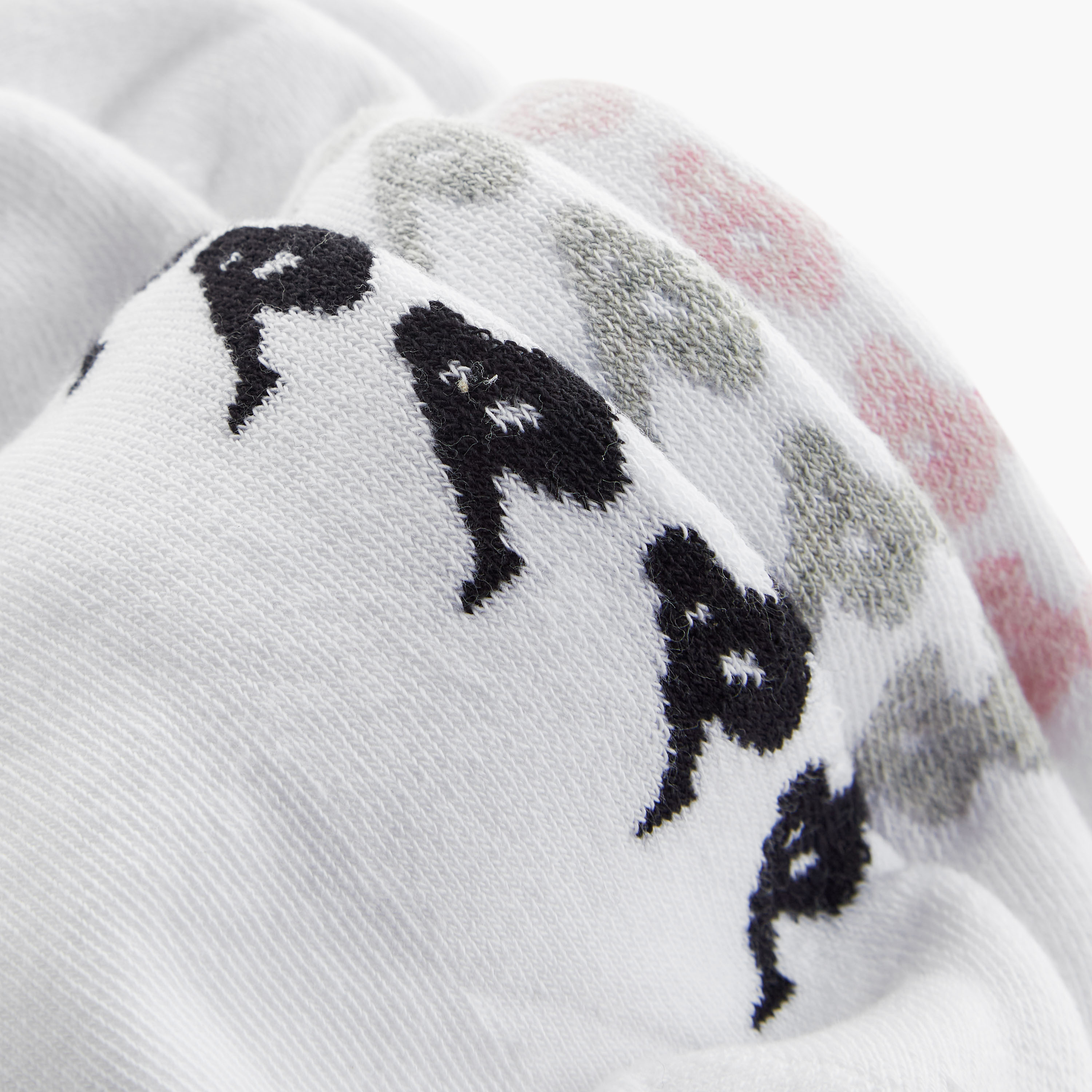 طقم جوارب رياضية موسّدة 3 أزواج بطول الكاحل وطبعات من كابا-women-socksandstockings-image-4