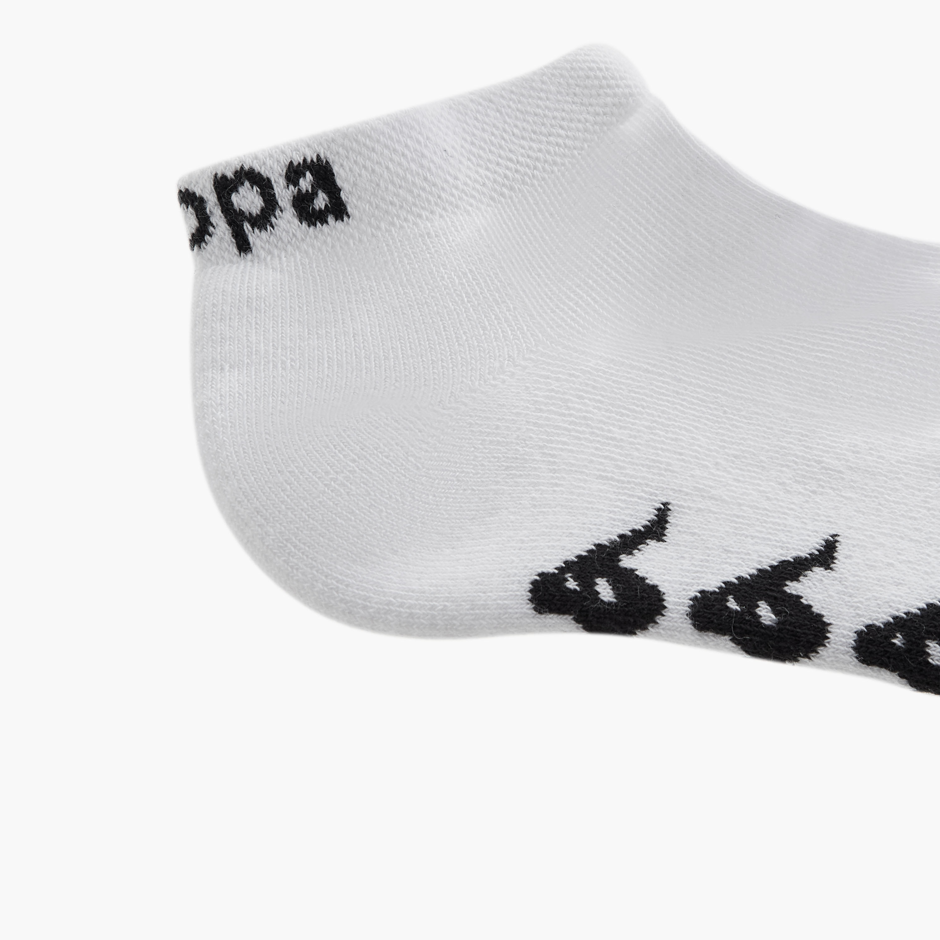 طقم جوارب رياضية موسّدة 3 أزواج بطول الكاحل وطبعات من كابا-women-socksandstockings-image-5