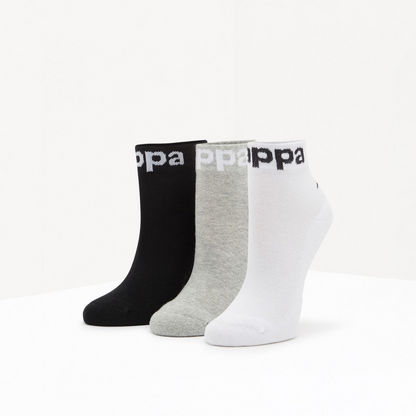 Kappa Ankle Length Socks - Set of 3-Women%27s Socks-image-0