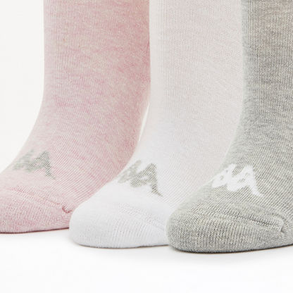 Kappa Print Ankle Length Socks - Set of 3-Women%27s Socks-image-2