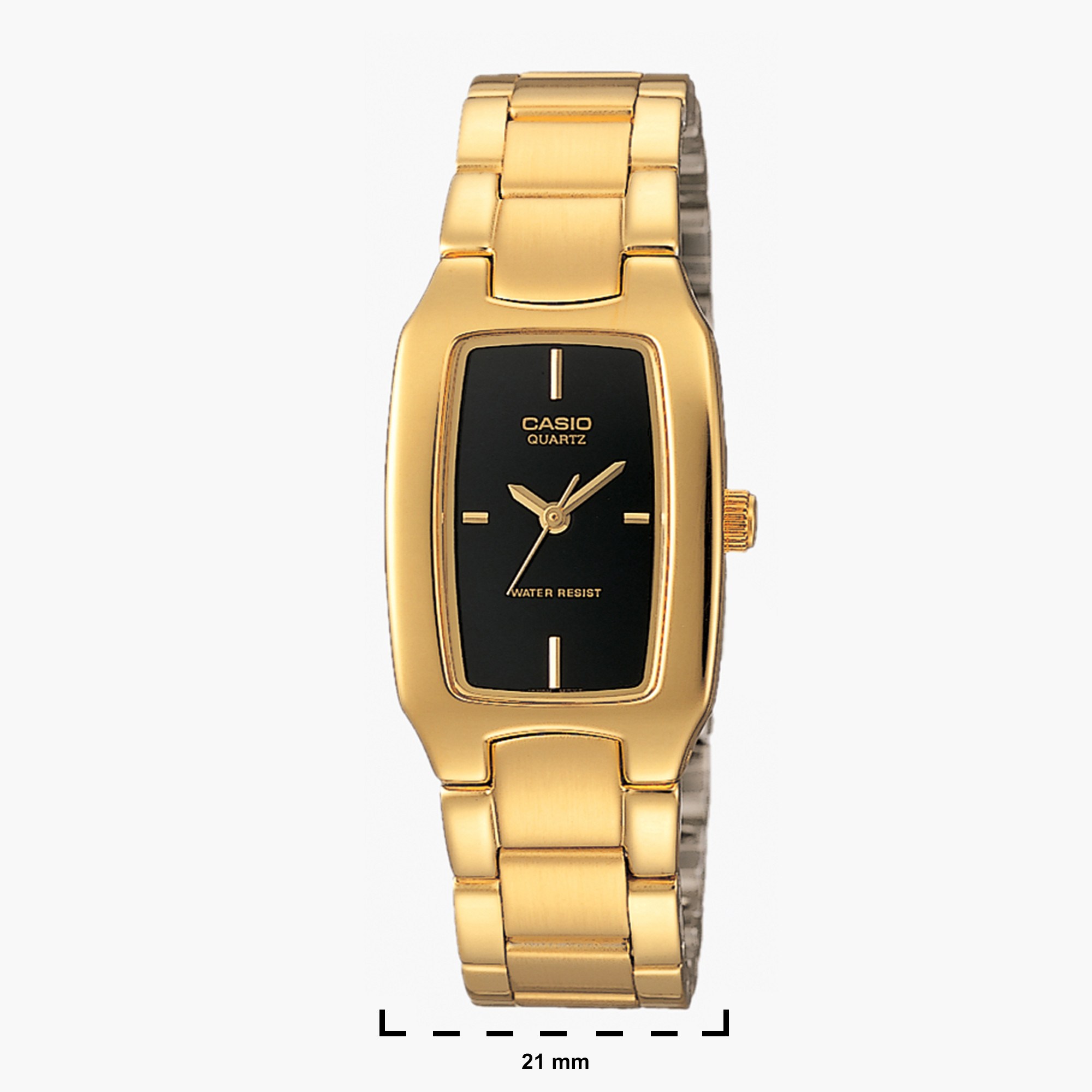 ساعة أنالوج ذهبية بحزام معدني للنساء من كاسيو - LTP-1165N-1CRDF-women-watchesandjewellery-watches-image-2