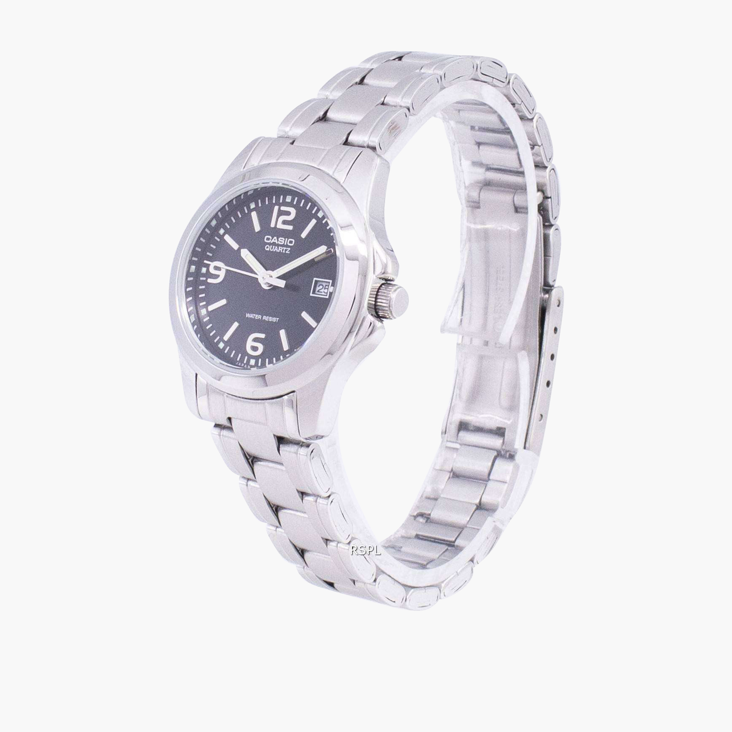 ساعة يد تناظرية فضية بسوار معدني للنساء من كاسيو  LTP-1215A-1ADF-women-watchesandjewellery-watches-image-2