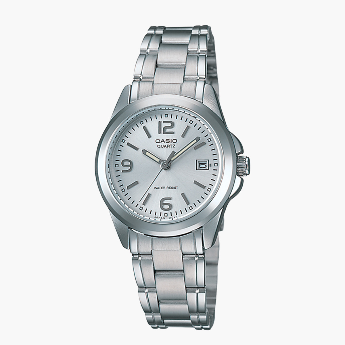 ساعة يد تناظرية فضية بسوار معدني للنساء من كاسيو  LTP-1215A-7ADF-women-watchesandjewellery-watches-image-1