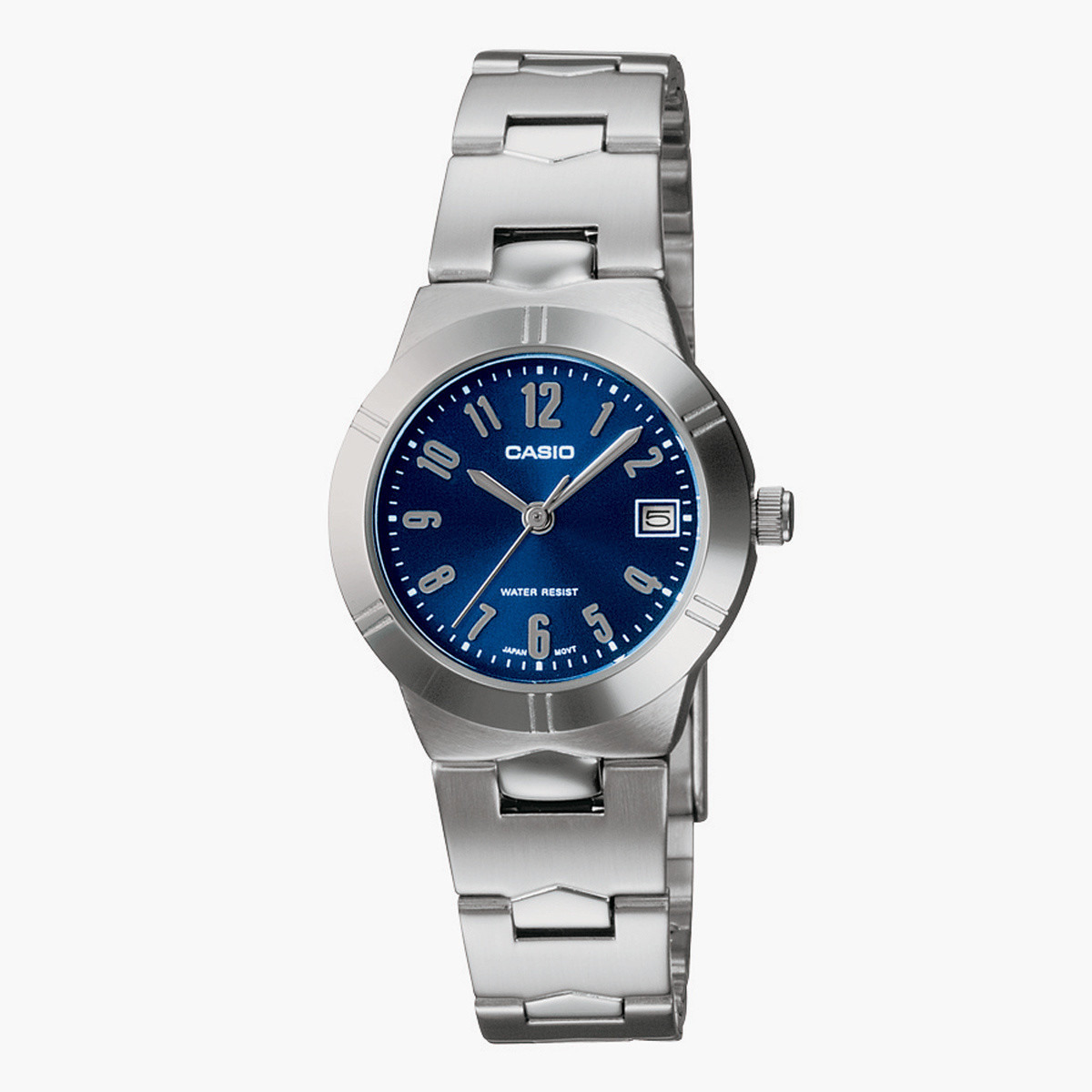 ساعة يد تناظرية فضية بسوار معدني للنساء من كاسيو  LTP-1241D-2A2DF-women-watchesandjewellery-watches-image-1