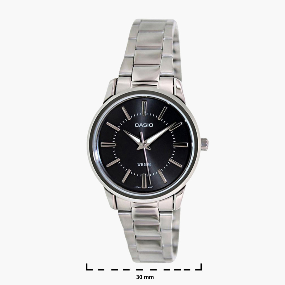 Casio Women's Silver Analog Metal Strap Watch LTP-1303D-1AVDF-women-watchesandjewellery-watches-image-2