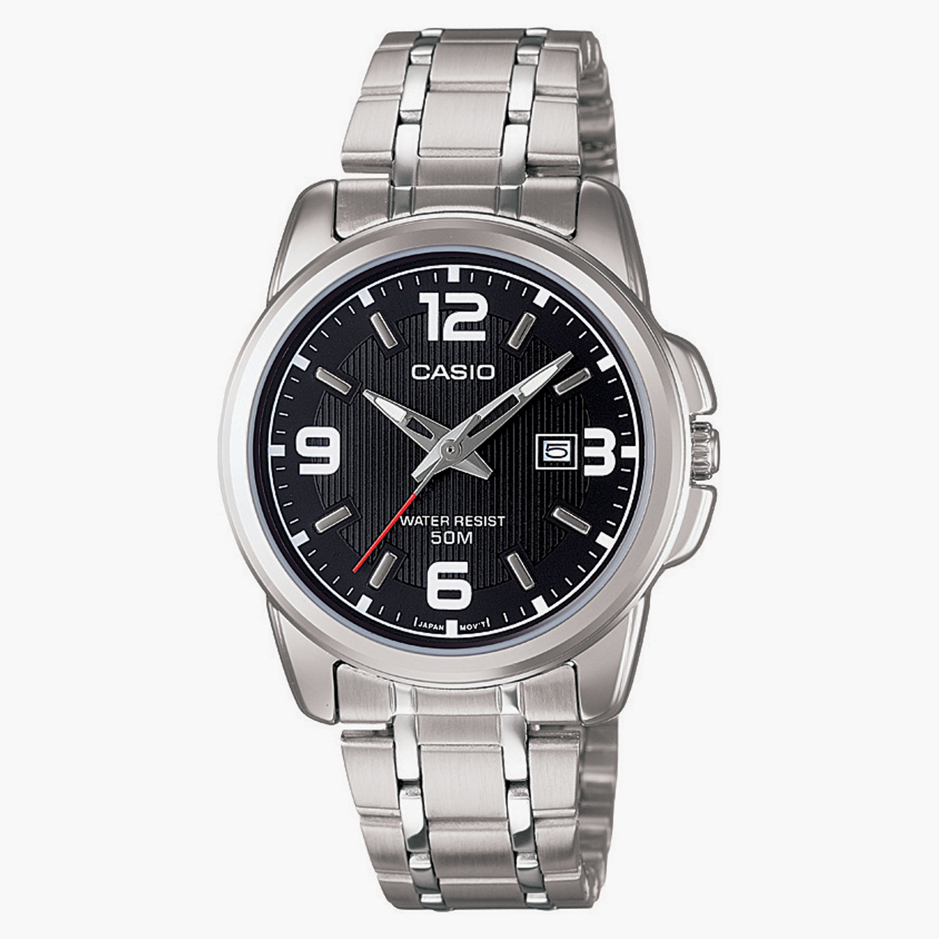 ساعة سوناتا ذهبية ذات انالوج بسوار معدني | 8065YM01-men-watchesandjewellery-watches-image-1