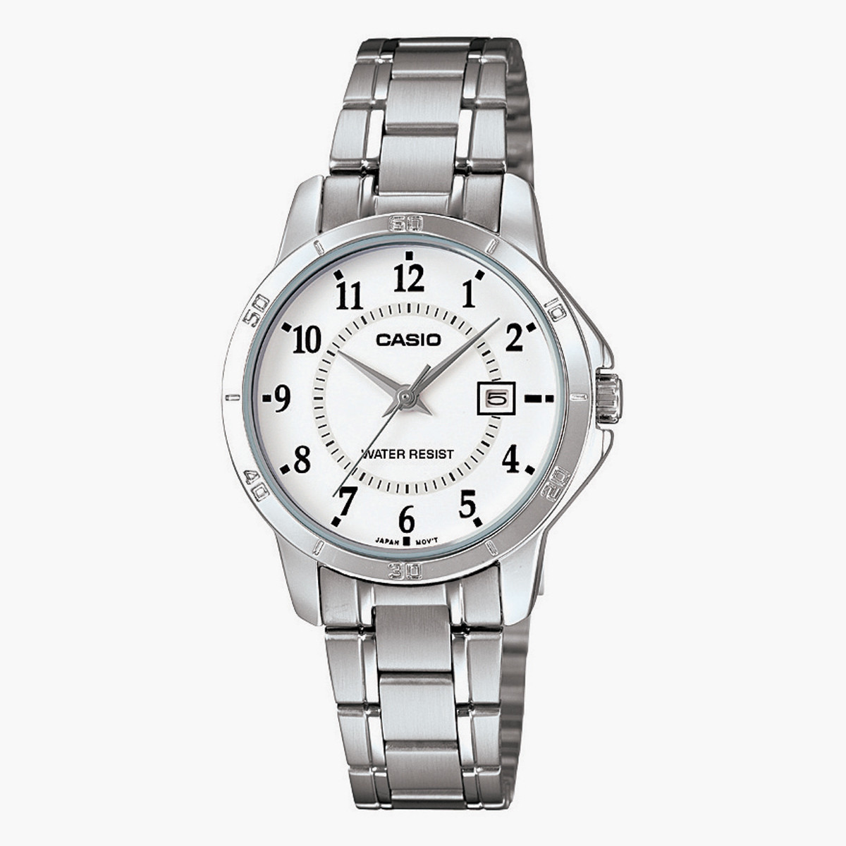Casio Women's Silver Analog Metal Strap Watch LTP-V004D-7BUDF-women-watchesandjewellery-watches-image-1