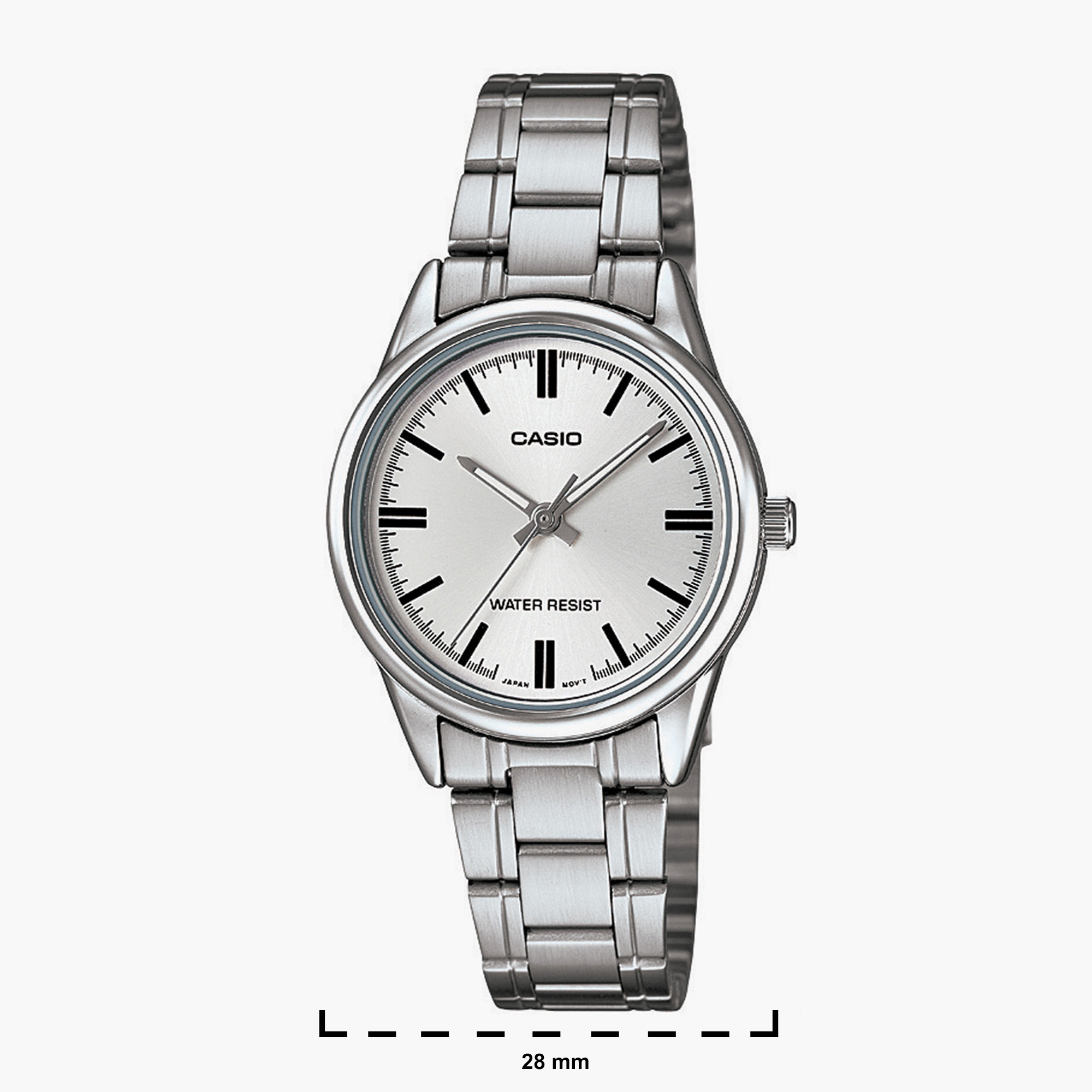 ساعة أنالوج فضية بحزام معدني للنساء من كاسيو - LTP-V005D-7AUDF-women-watchesandjewellery-watches-image-2