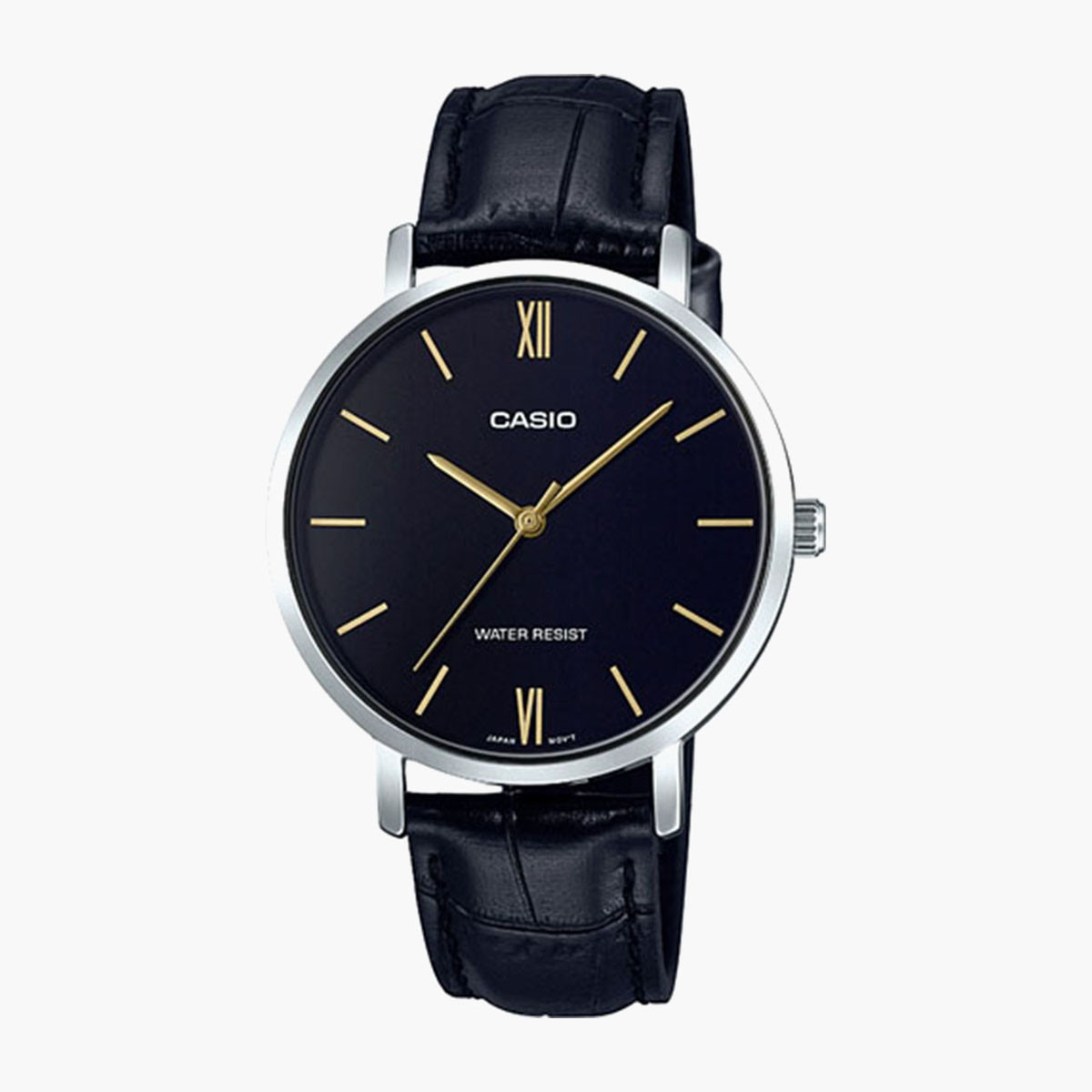 LTP-VT01L-1BUDF- راقب حزام جلد تناظرية أسود للنساء كاسيو-women-watchesandjewellery-watches-image-1