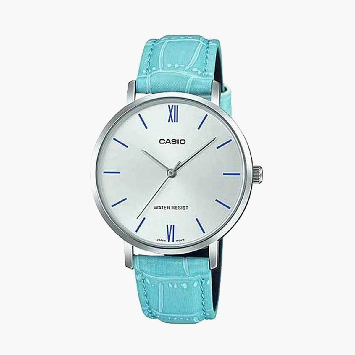 Casio Women Blue Analog Genuine Leather Strap Watch -LTP-VT01L-7B3UDF-women-watchesandjewellery-watches-image-1