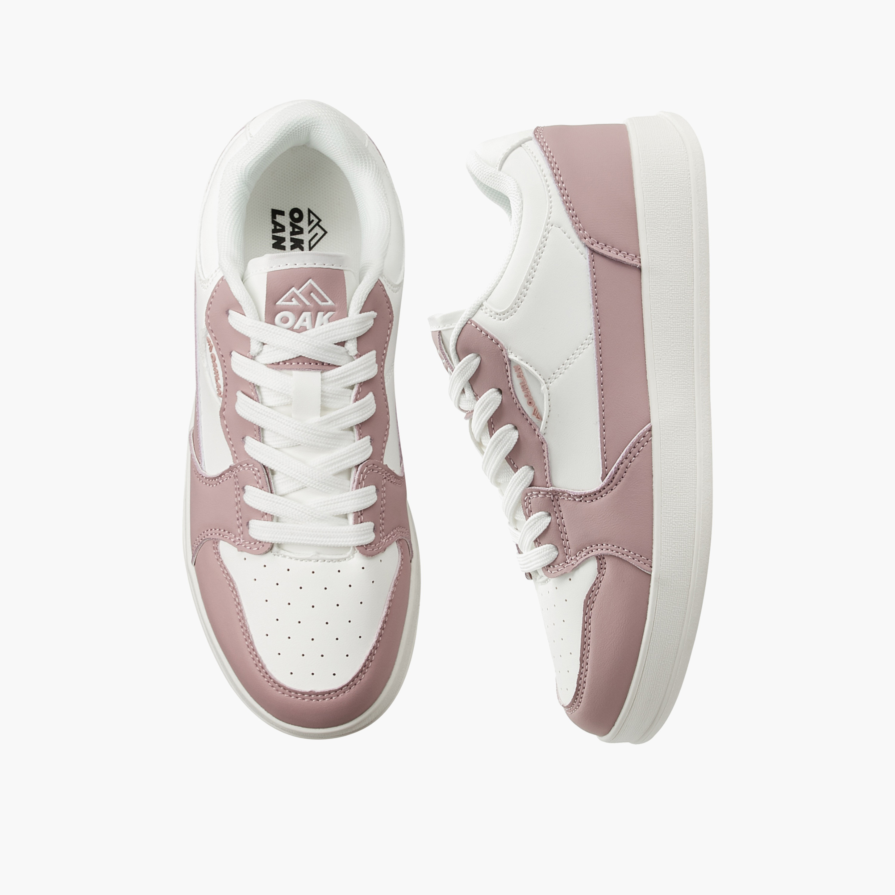 Oaklan by Shoexpress Women Colourblock Lace-Up Ankle Sneakers-women-shoes-sneakers-image-1