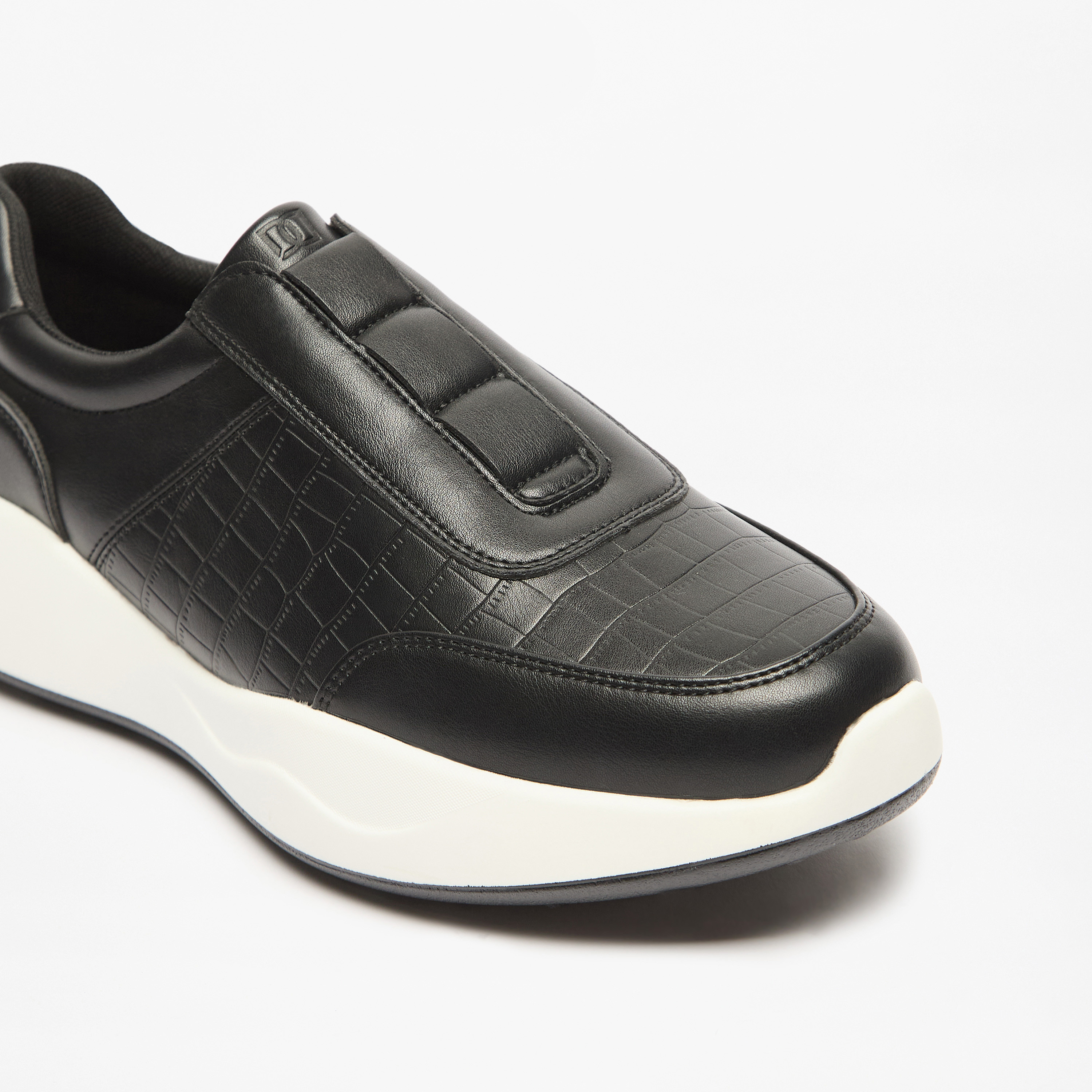 Duchini Men's Textured Slip-On Sneakers-men-shoes-sneakers-image-10