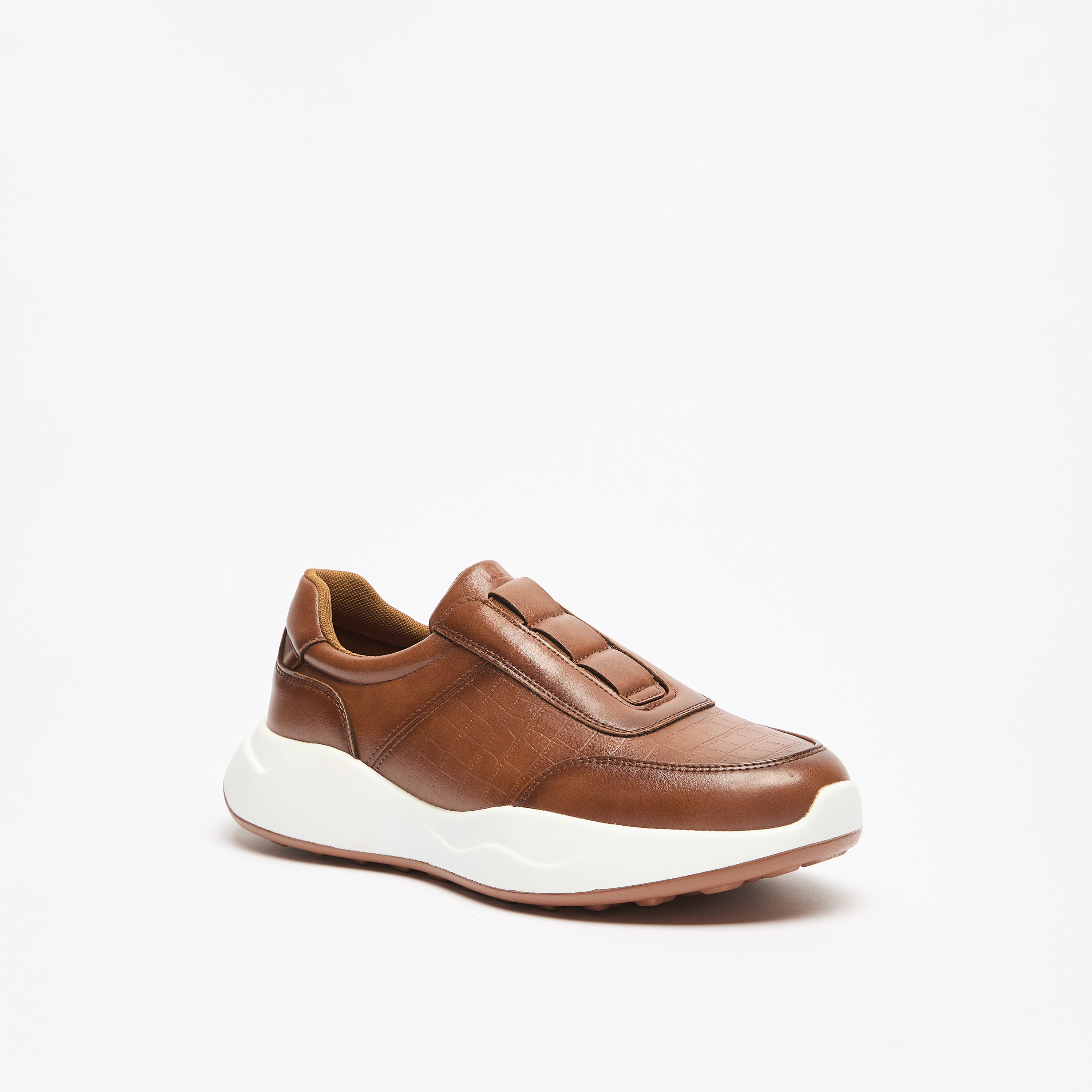 Duchini Men's Textured Slip-On Sneakers-men-shoes-sneakers-image-1
