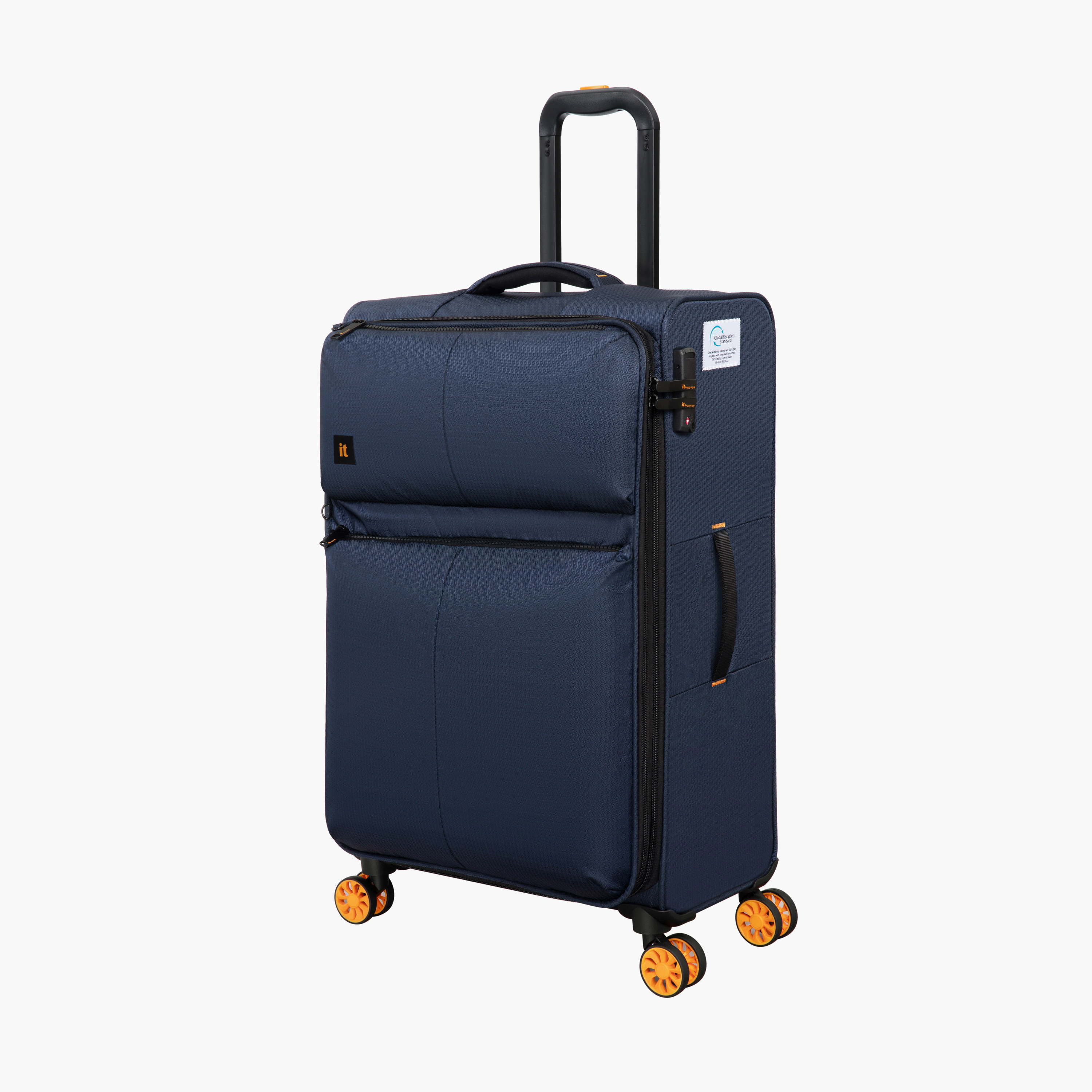 IT Solid Softcase Trolley Bag with Retractable Handle - 24 Inches Check-in Bag-travel-luggagesandbags-luggage-image-1