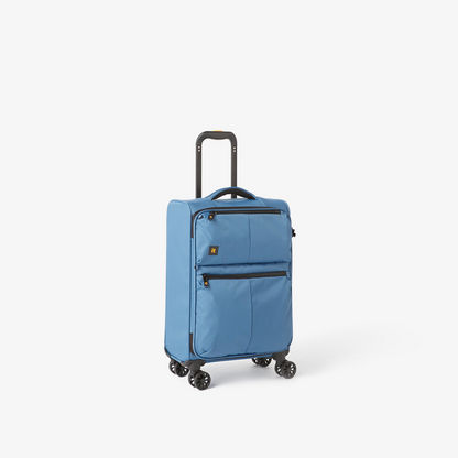 IT Textured Softcase Trolley Bag with Retractable Handle and Wheels - 20 inches-Luggage-image-0