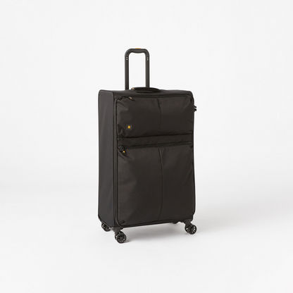 IT Textured Softcase Trolley Bag with Retractable Handle and Wheels - 24 inches-Luggage-image-0