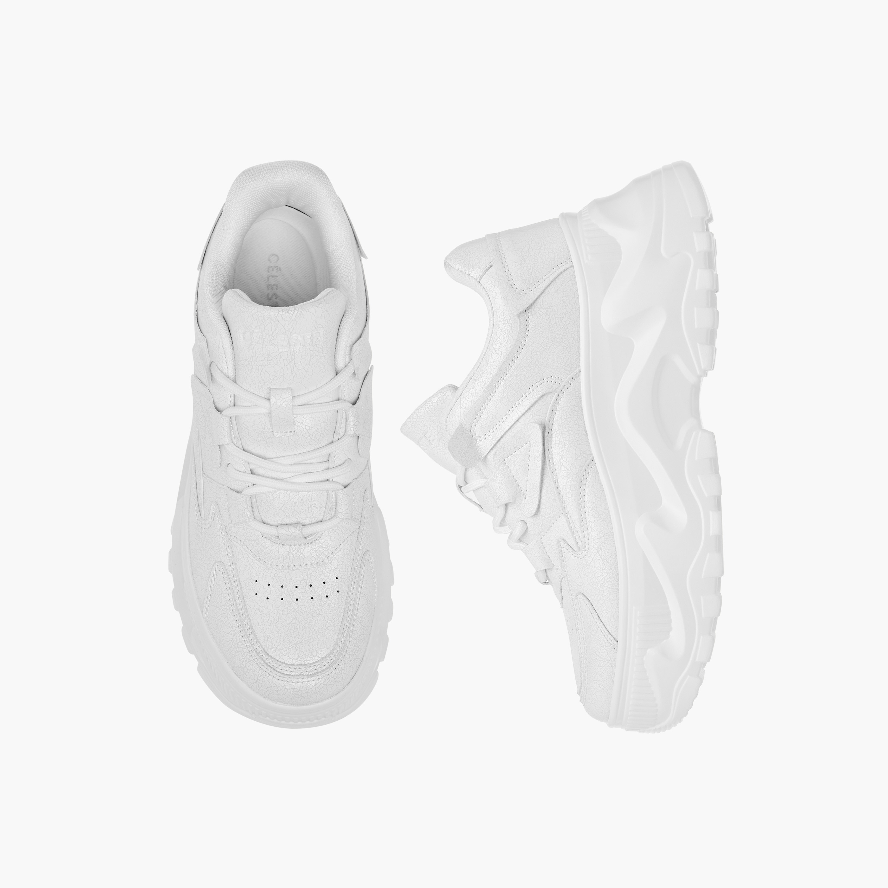 Celeste Women's Perforation Detail Lace-Up Sneakers-women-shoes-sneakers-image-1