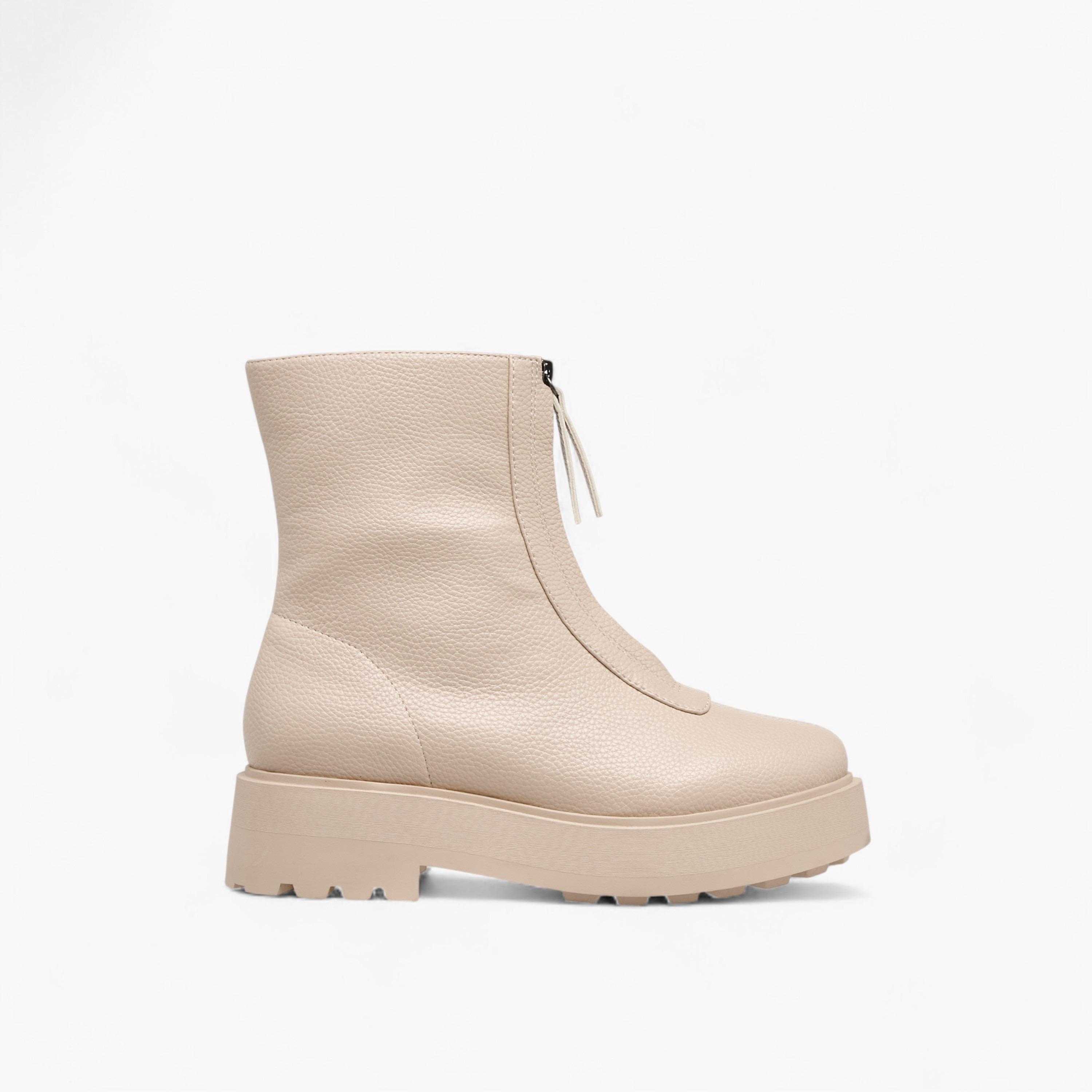 Celeste Women's Textured Ankle Boots with Zip Closure-women-winterwear-boots-image-3