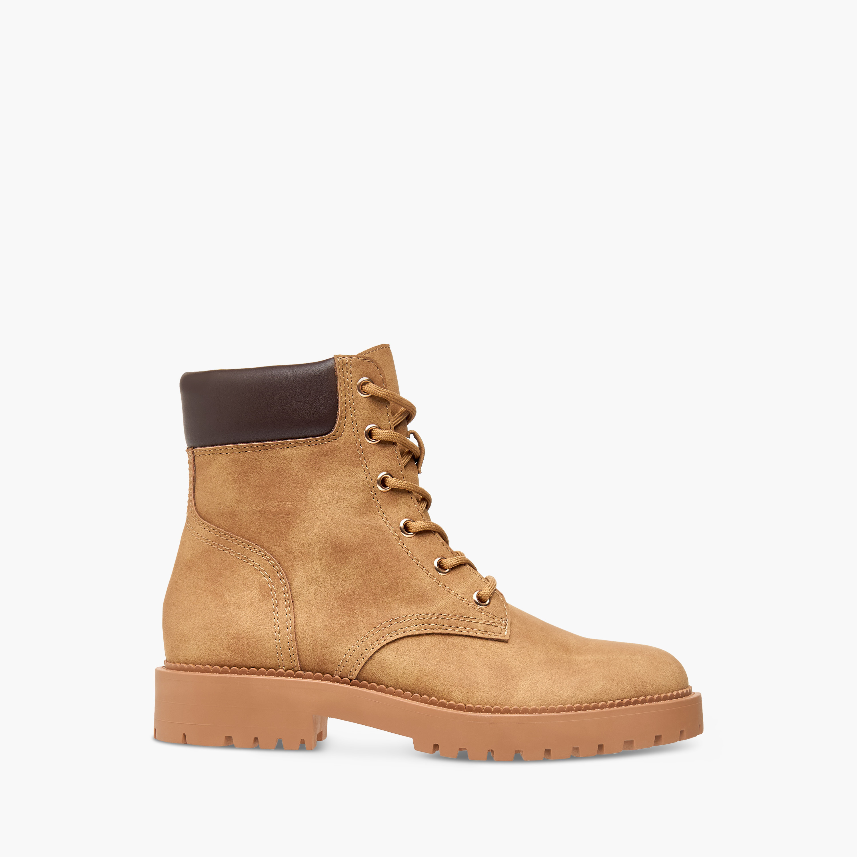 بوت بطول الكاحل بتصميم ألواح وسحاب إغلاق ونعل سميك من فلورا بيلا-women-shoes-boots-image-3