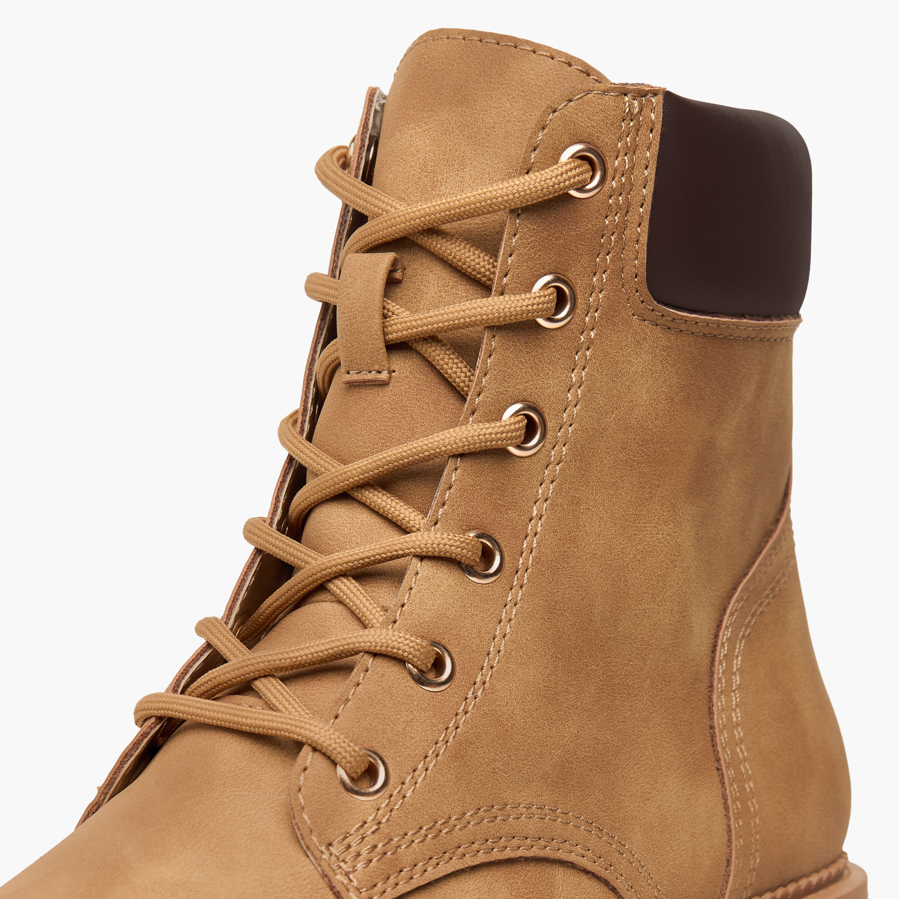 بوت بطول الكاحل بتصميم ألواح وسحاب إغلاق ونعل سميك من فلورا بيلا-women-shoes-boots-image-4