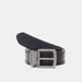 Lee Cooper Solid Belt with Pin Buckle Closure and Stitch Detailing-Men%27s Belts-thumbnailMobile-0