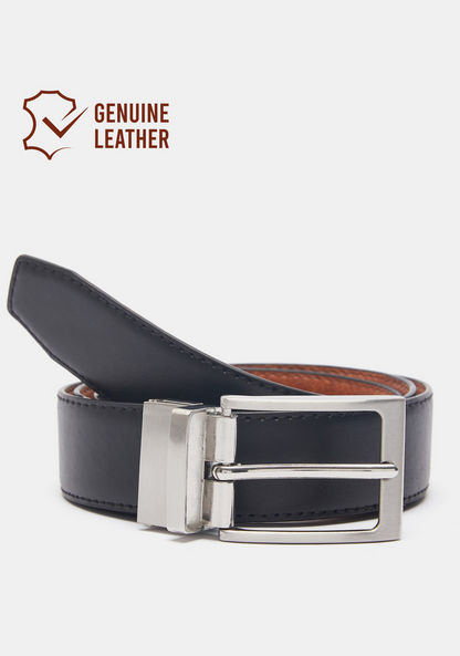 Duchini Solid Belt with Pin Buckle-Men%27s Belts-image-0