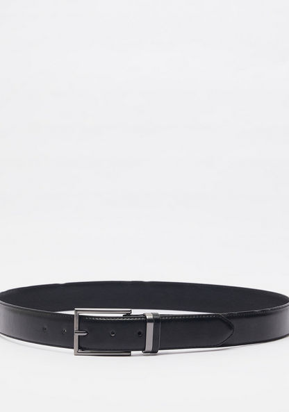 Duchini Solid Belt with Pin Buckle Closure-Men%27s Belts-image-2